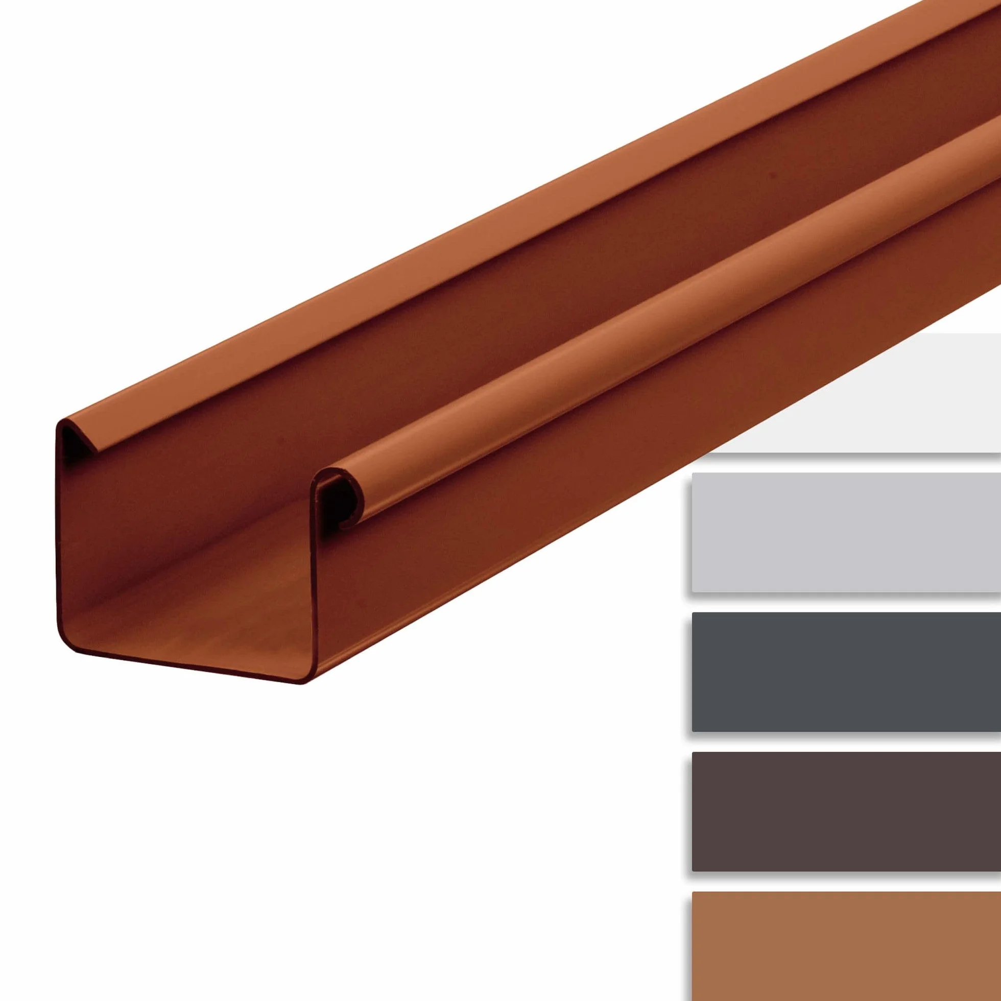 INEFA rynna plastikowa skrzynkowa 200 cm 68 mm brązowa