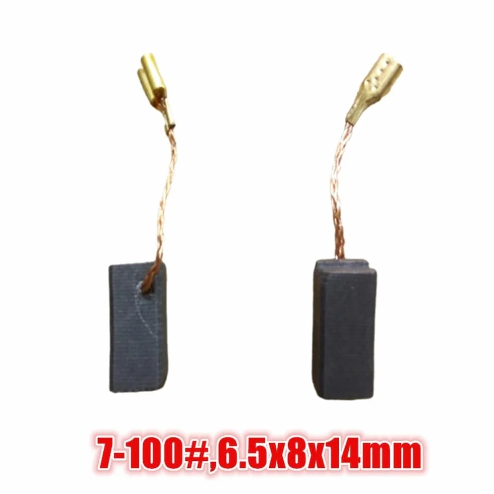 20 sztuk elektrycznych szczotek węglowych do elektronarzędzi - akcesoria do maszyn polerskich(6.5x8x14mm)