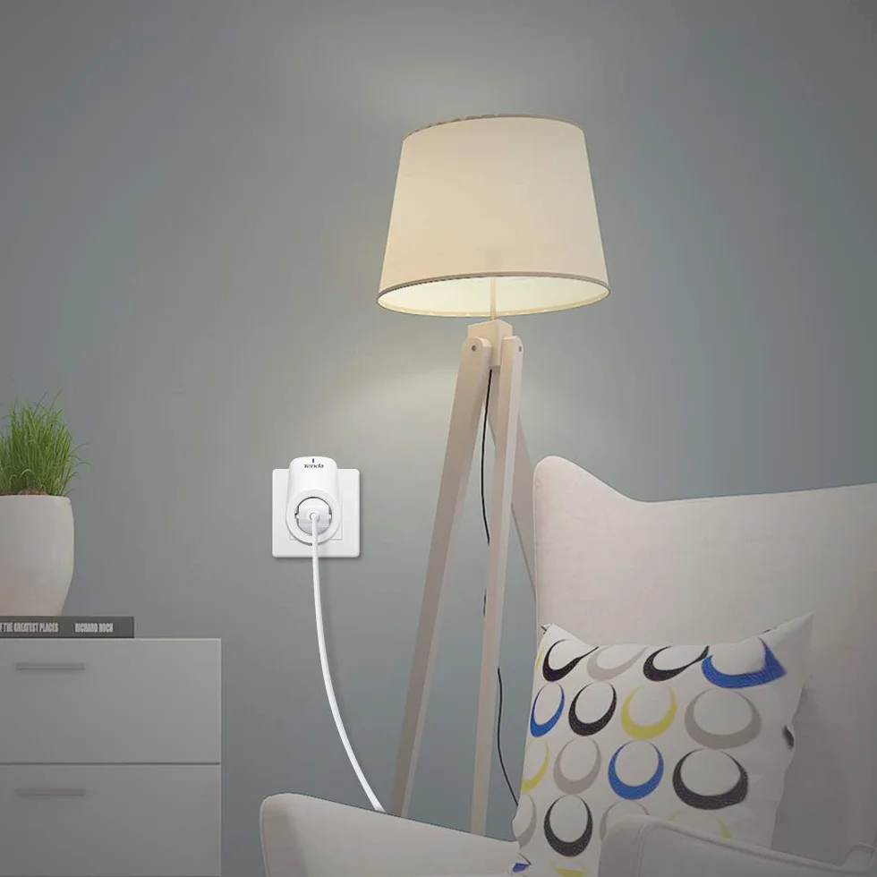 Tenda Gniazdo Wi-Fi, Smart Home WiFi, zdalne sterowanie, sterowanie czasem, sterowanie głosem, współpracuje z Alexa, Google Home, białe (SP3)