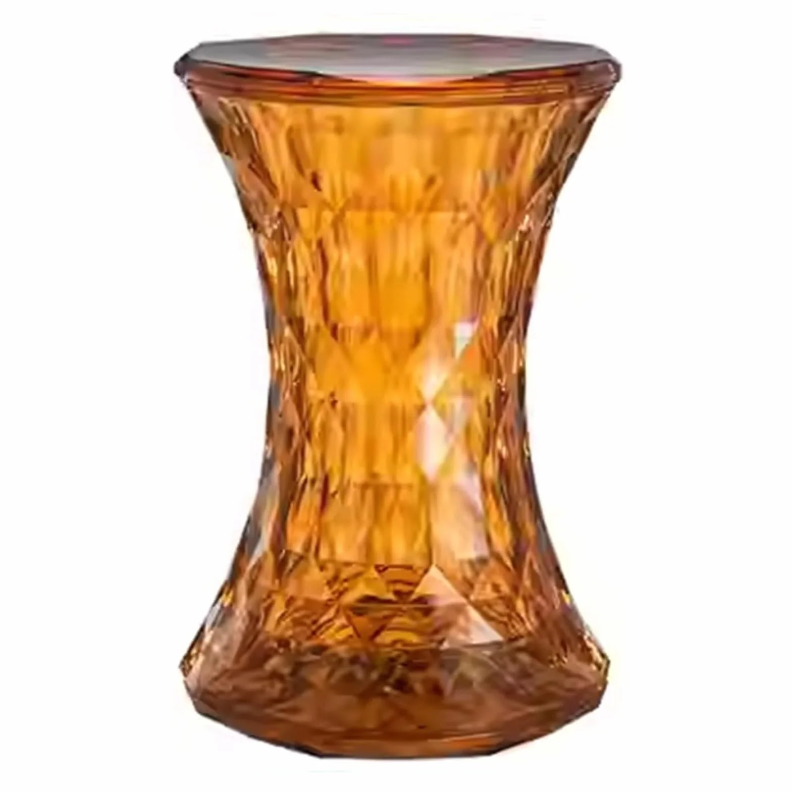 Taboret ogrodowy kryształowy okrągły Orange