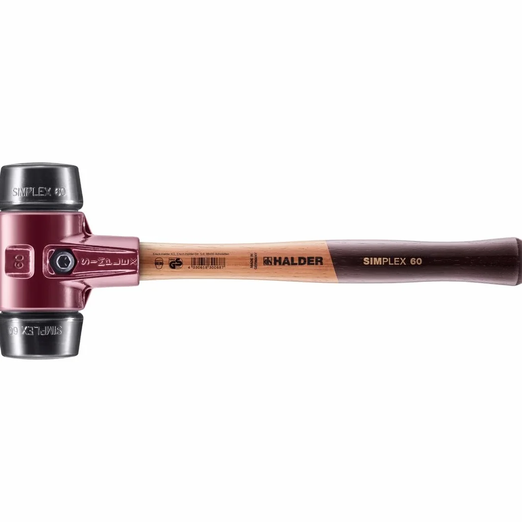 Halder 3002060 60 mm 3002 gumowy młotek "Simlpex" EH Soft-Face - wielokolorowy