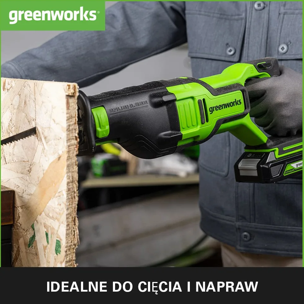 Greenworks Gd24Rs Piła Szablasta, Wielokolorowy, 24V