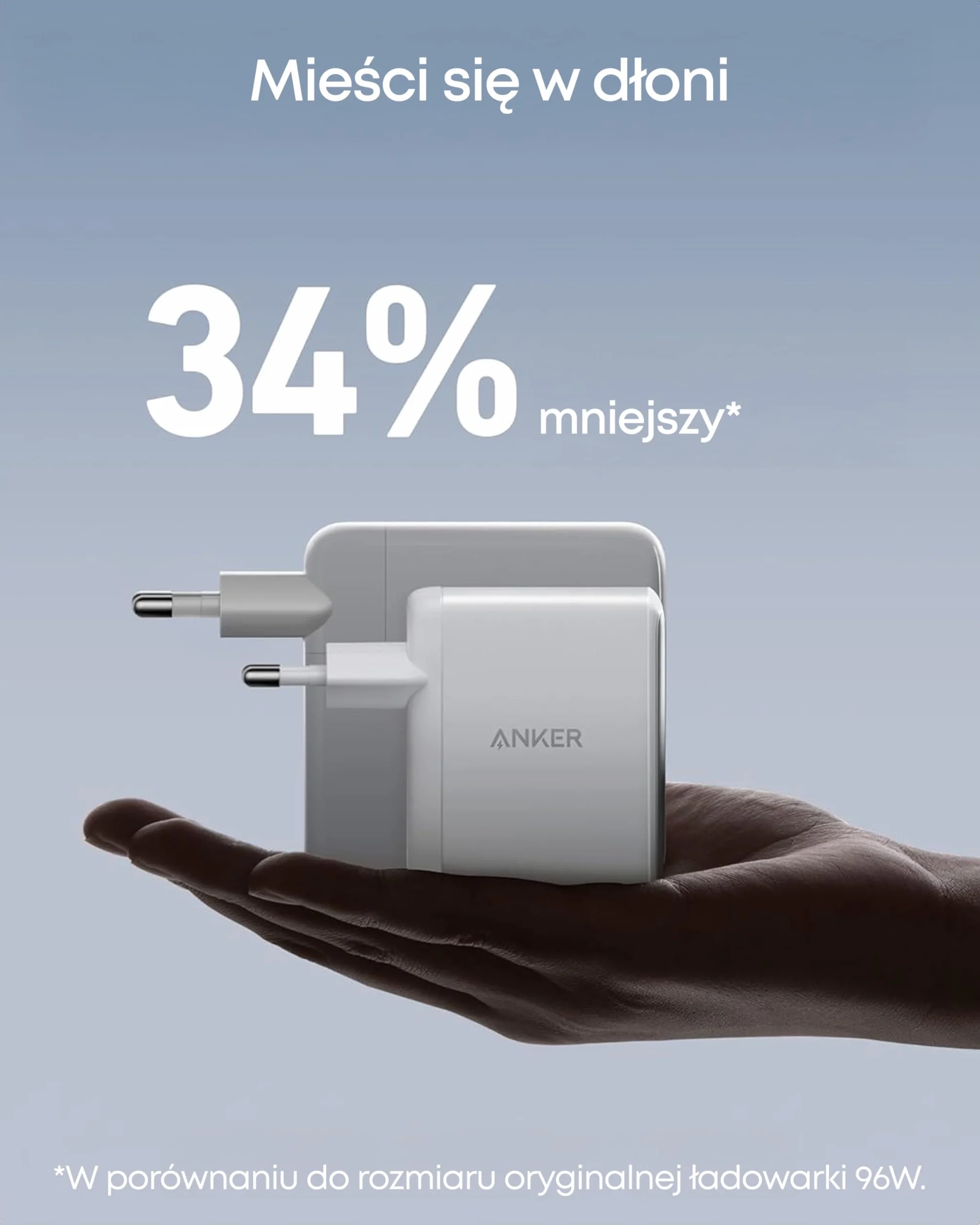 Ładowarka Anker 736 (Nano II), USB C 100 W, 3-portowy zasilacz USB C do MacBook Pro/Air, iPad Pro, Galaxy S22/S20, iPhone 15/Pro (Biały)