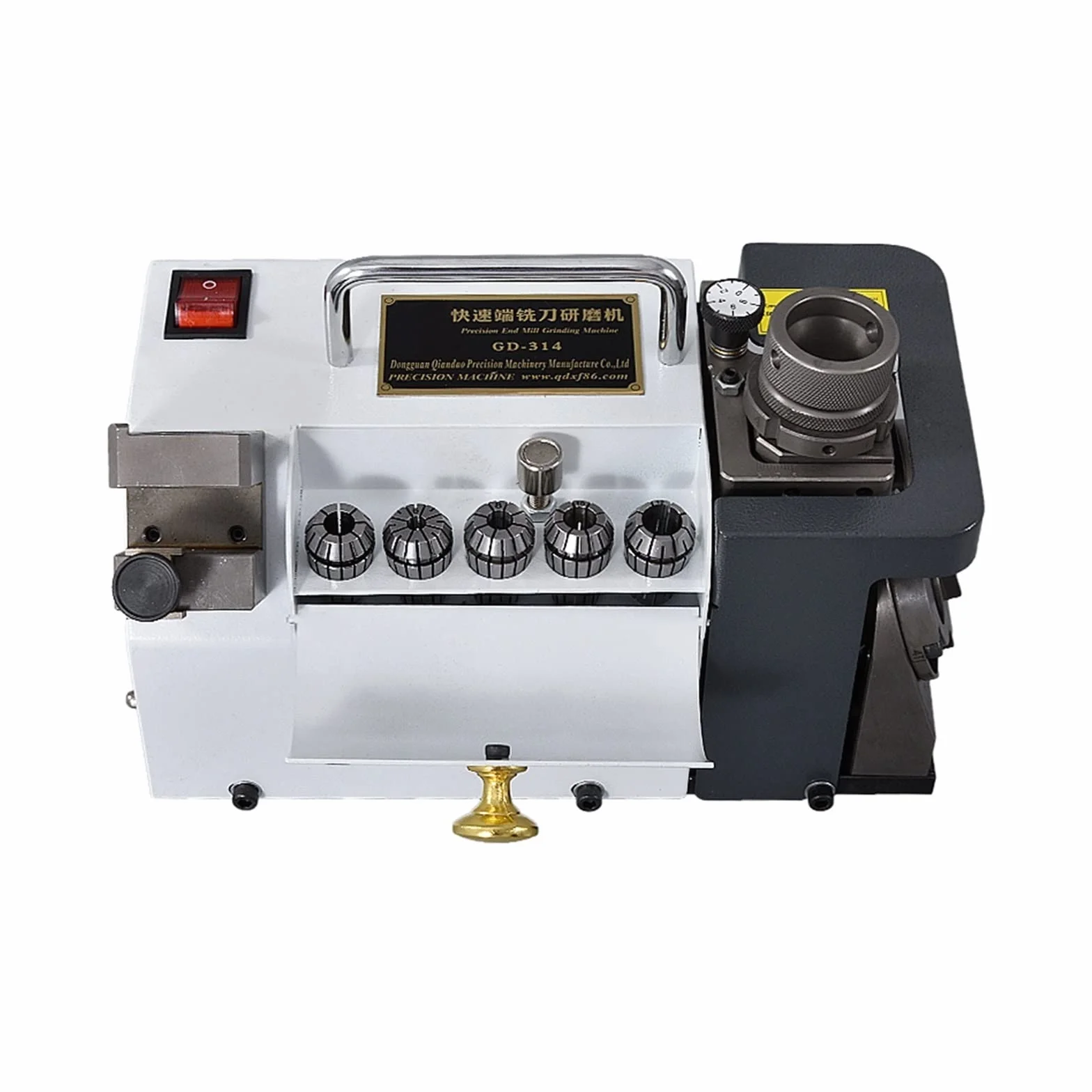 Przenośny GD-314 frez szlifierka narzędzia z węglików spiekanych 3-14mm ostrzałka do wierteł frez szlifierka 300W Efektywność(GD-314A 110)