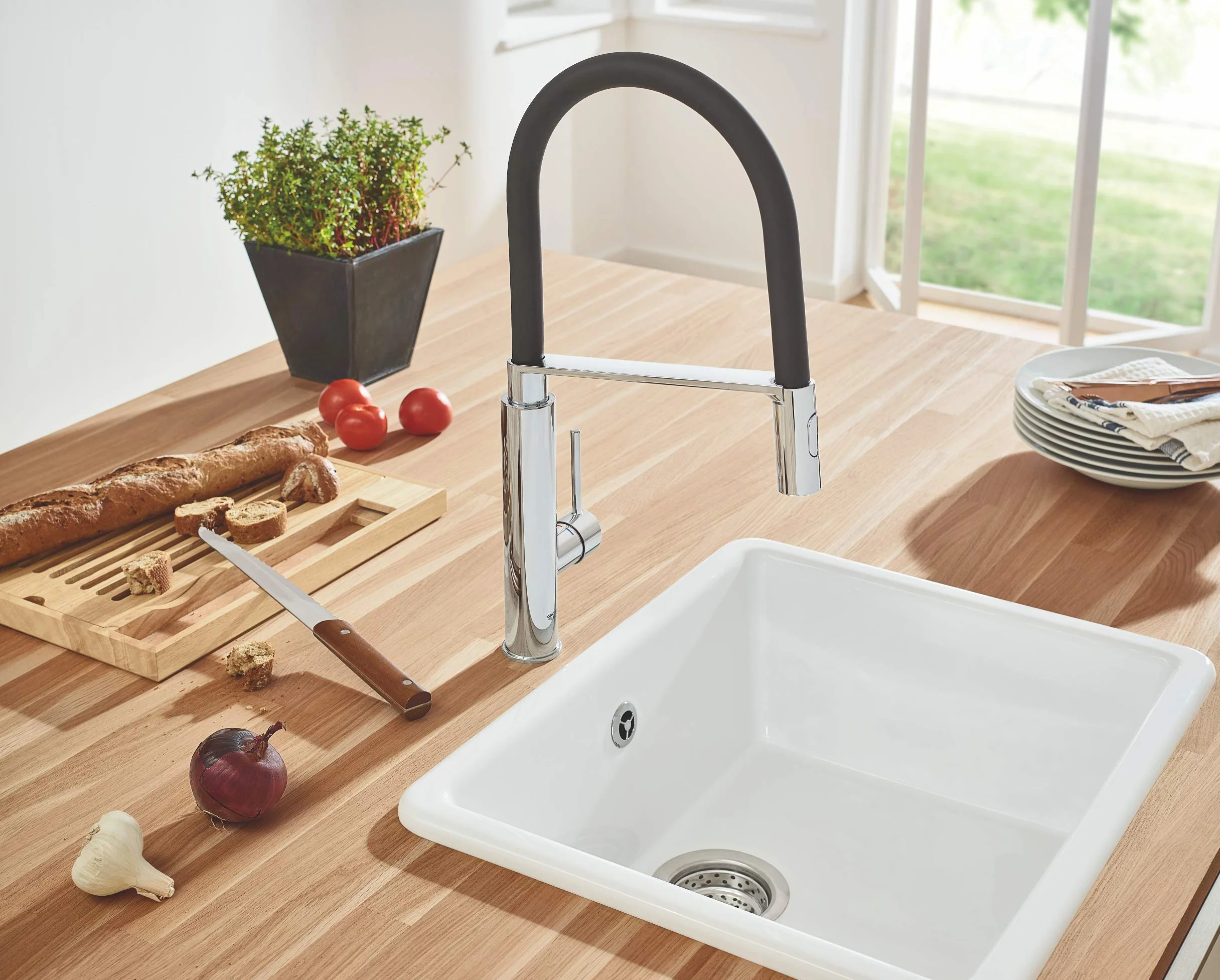 GROHE Concetto Jednouchwytowa bateria zlewozmywakowa, DN 15