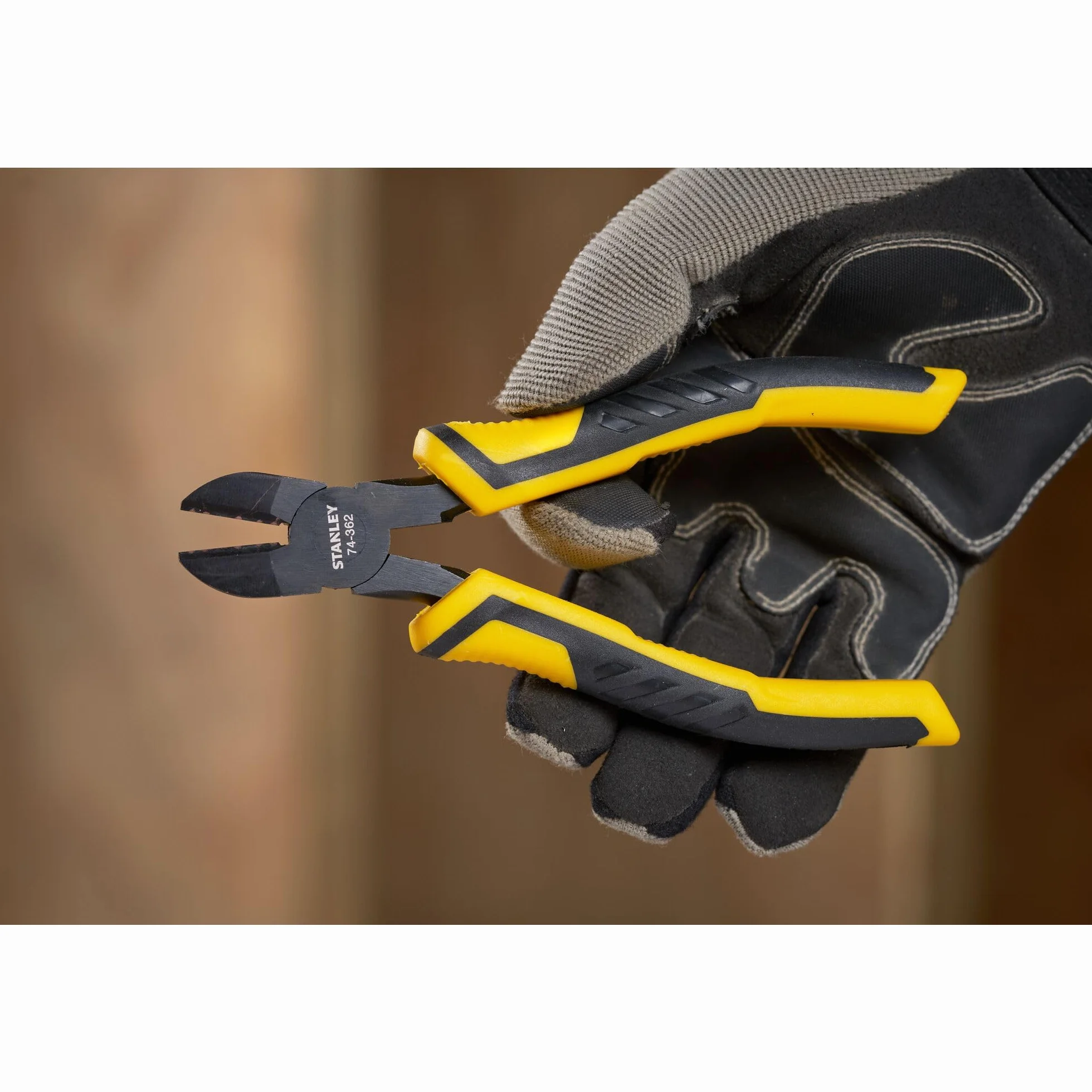 Stanley STHT0-74362 Tools 074362 ControlGrip ukośne szczypce tnące 150 mm, żółty/czarny