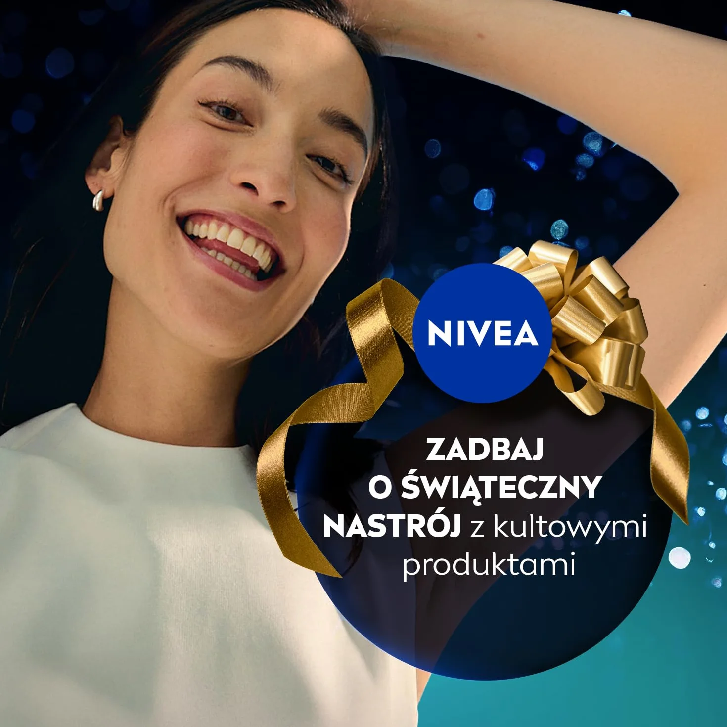 NIVEA Calming Świąteczny prezent - Zestaw kosmetyków dla kobiet do ciała: żel pod prysznic Creme Soft i antyperspirant Black&White