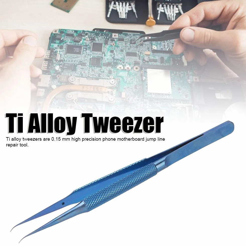Naprawa pęsety do telefonu, profesjonalna elektronika Otwórz narzędzie do podważania Mikroskop Płyta główna Linia papilarna Jump Line Naprawa drutu Spawanie telefonu (wskazał)