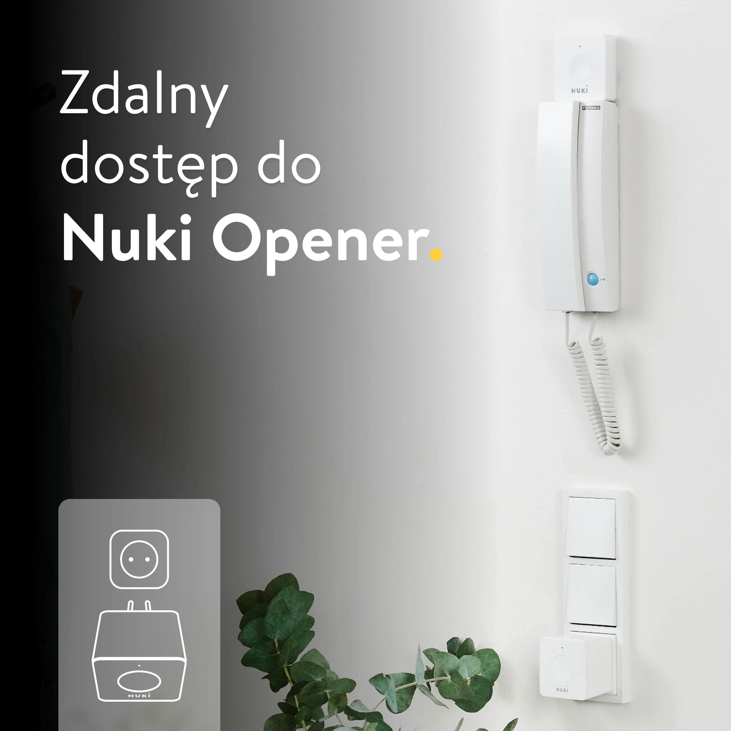 NUKI Bridge mostek komunikacyjny zamka Wi-Fi aplikacja asystent głosowy