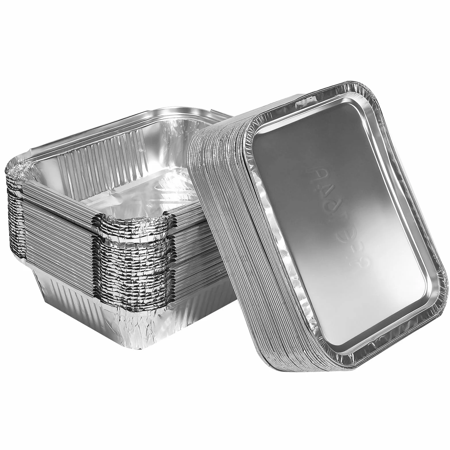 30 sztuk aluminiowych misek do grilla, 600 ml, odporne na wysokie temperatury i wielokrotnego użytku – aluminiowe tacki ociekowe z pokrywką do pieczenia i smażenia