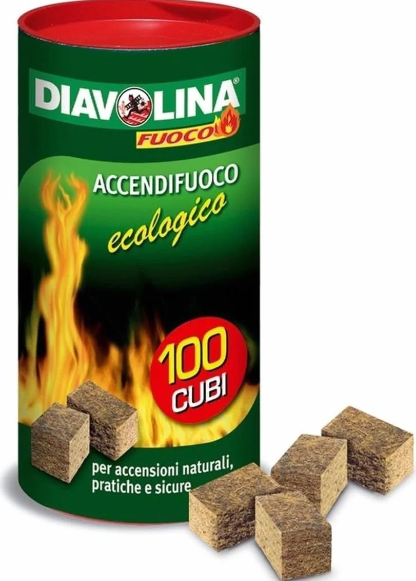 Diavolina Accendifuoco Ecologico Pz.100