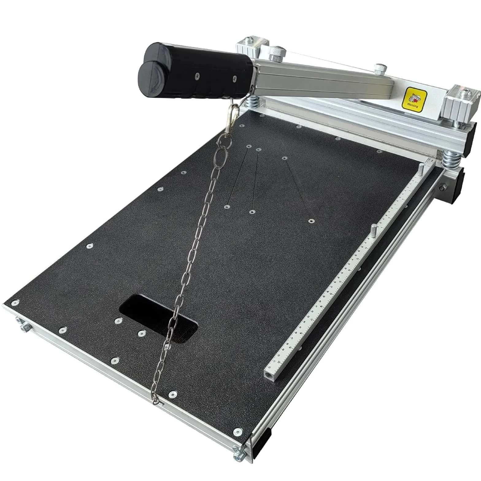 Maszyna do cięcia podłóg, przecinarka do laminatów do podłóg wielowarstwowych, szerokość cięcia 340 mm, rozmiar panelu 550 mm x 500 mm, idealna do podłóg parkietowych i gumowych