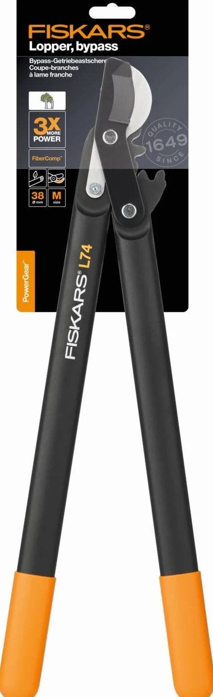 Fiskars Powergear Sekator L74, Czarny, Ø 3,8 cm