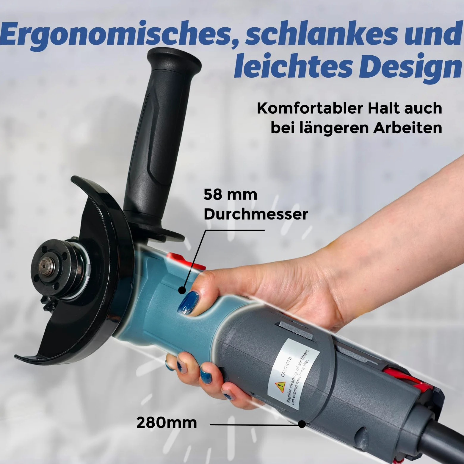 FANZTOOL Szlifierka kątowa bezszczotkowa 2100 W 125 mm z walizką