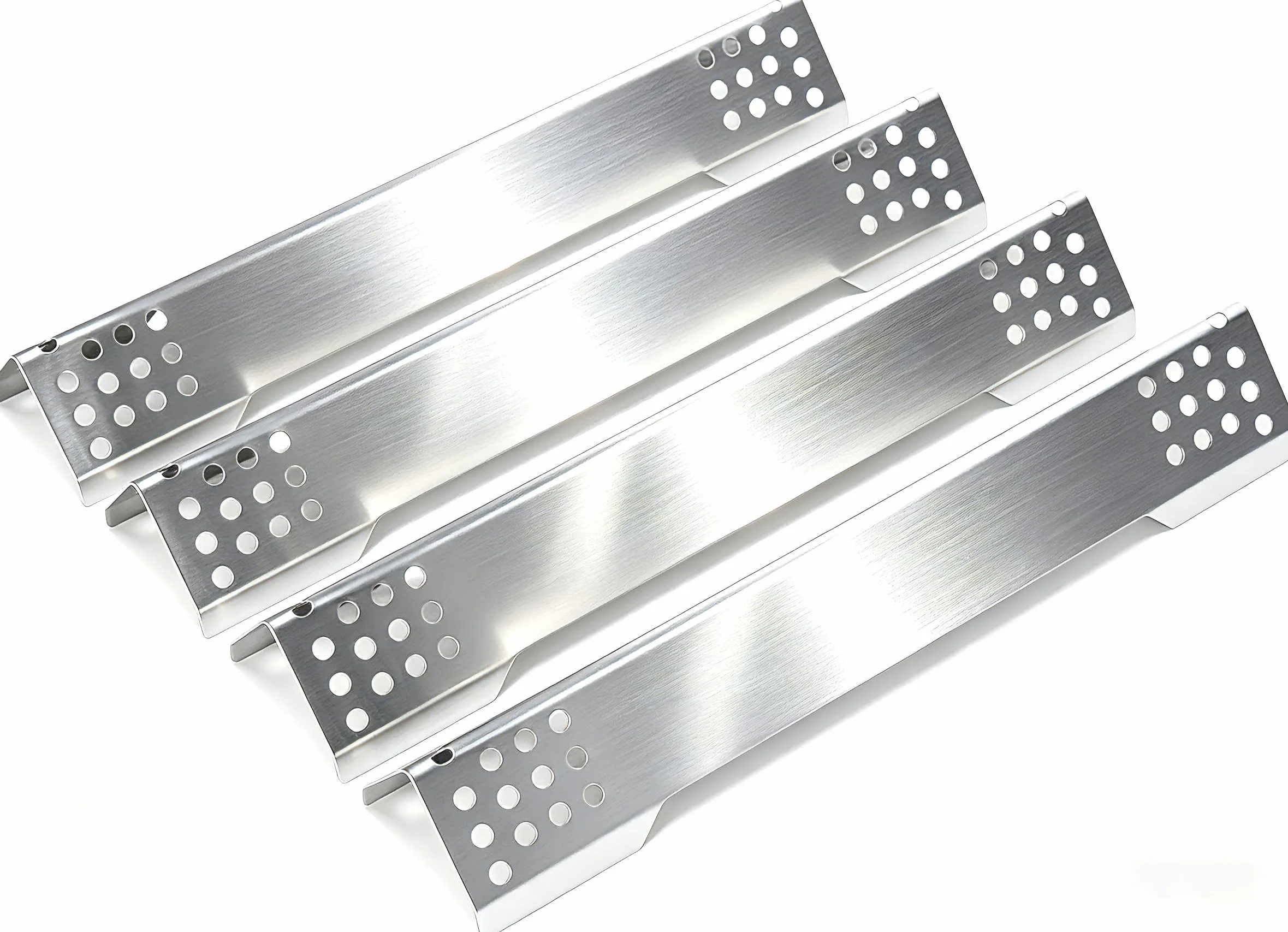 Osłona palnika ze stali nierdzewnej 40,2 cm do Rösle Videro G3, G3-S, Vario+, rozdzielacz płomienia 1,0 mm 4 sztuki