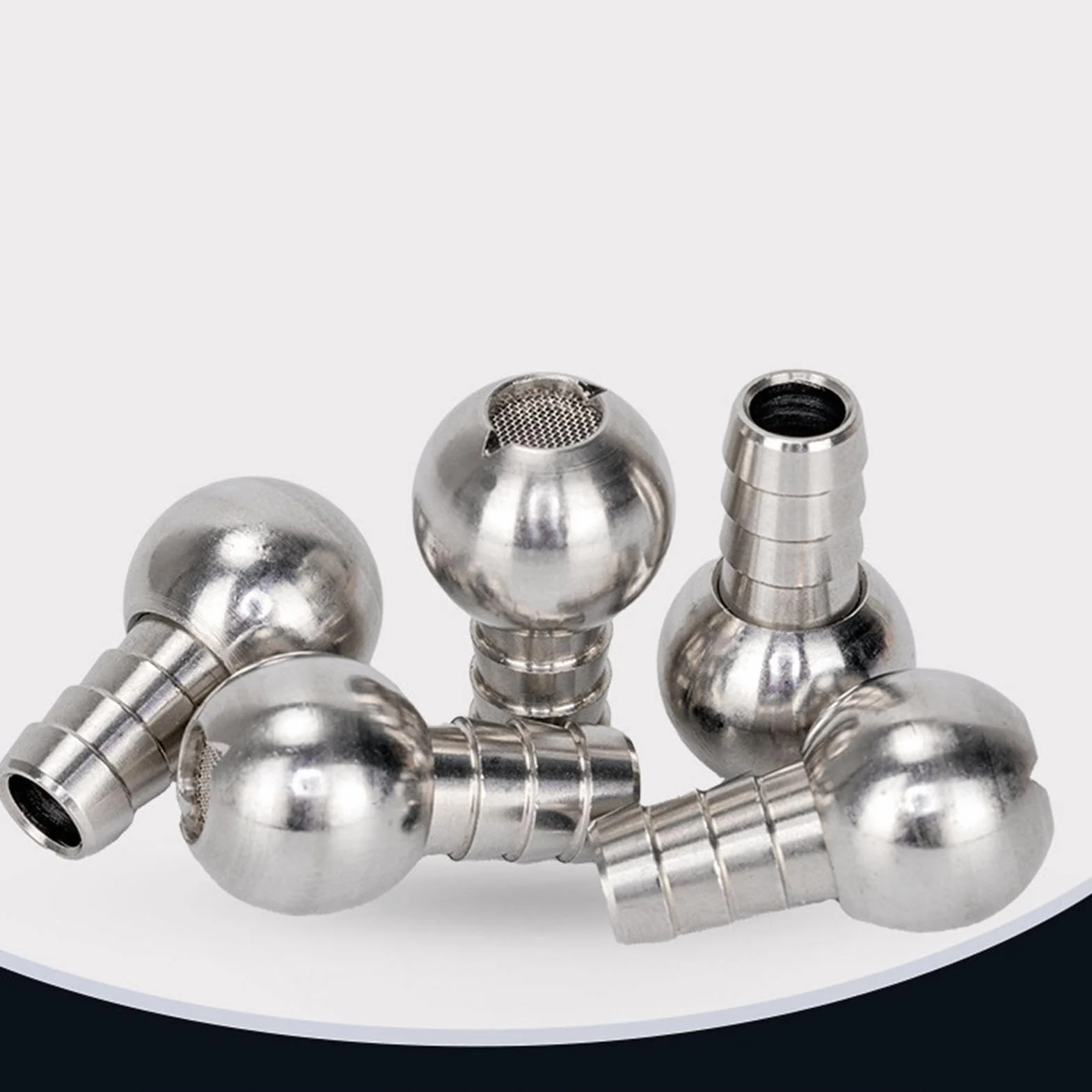 Stainless Steel Foam Cannon Straw 0.55x0.55x0.98 Inches Car Wash Accessory