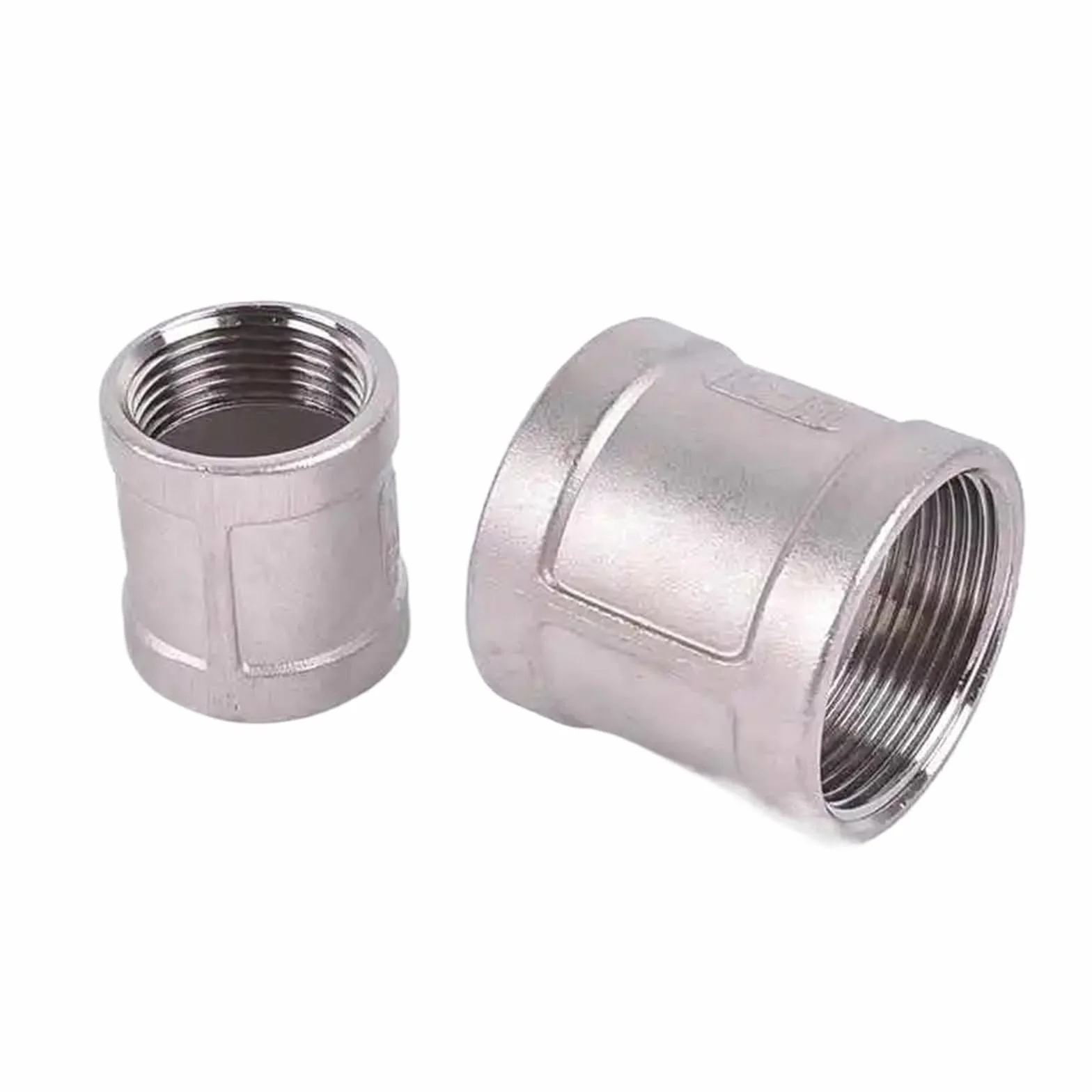 Wewnętrzny gwintowany zacisk rurowy ze stali nierdzewnej 304, złącze proste do podgrzewania wody 1/2 1/8" 1/4 "1 cm złącze rurowe (1,9 cm) Łącznik rurowy