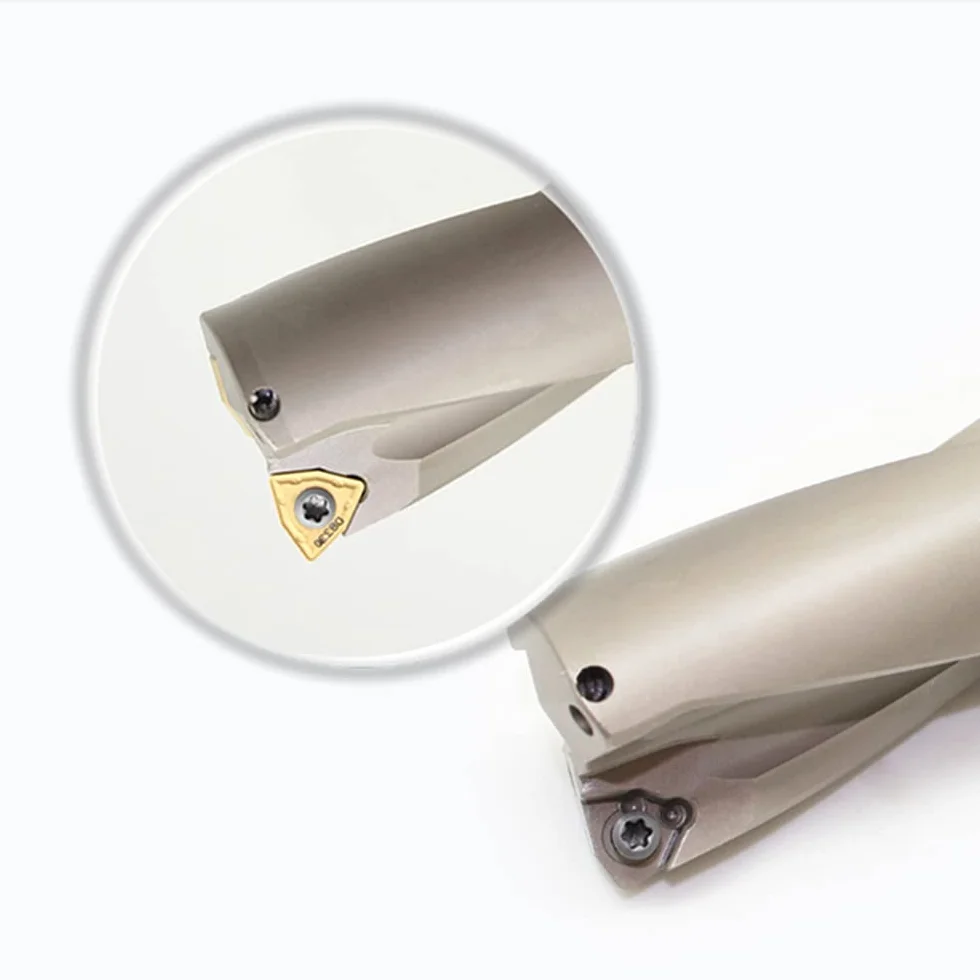 wiertła bity wiertła do metalu wiertło wewnętrzne 13mm-50mm głębokość 2/3/4/5D wiertło indeksowane U C32-D31-Wc06 4D (Color : C32-d29.5-wc05, Size : 3D)