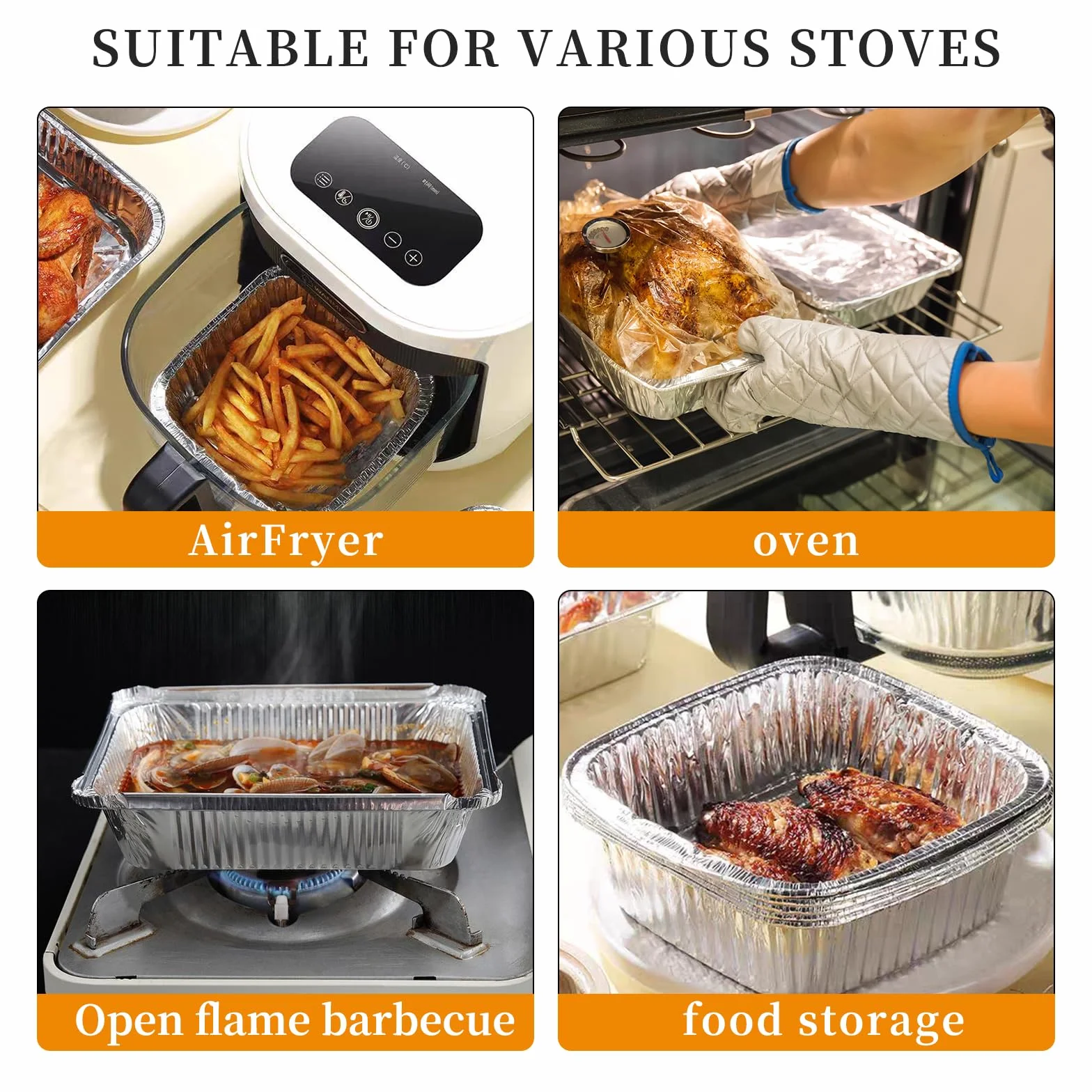 aluminiowy tacki do grilla, 30 sztuk, 1200 ml, grillowania, pieczenia, smażenia i gotowania, tacki na tłuszcz i ociekowe