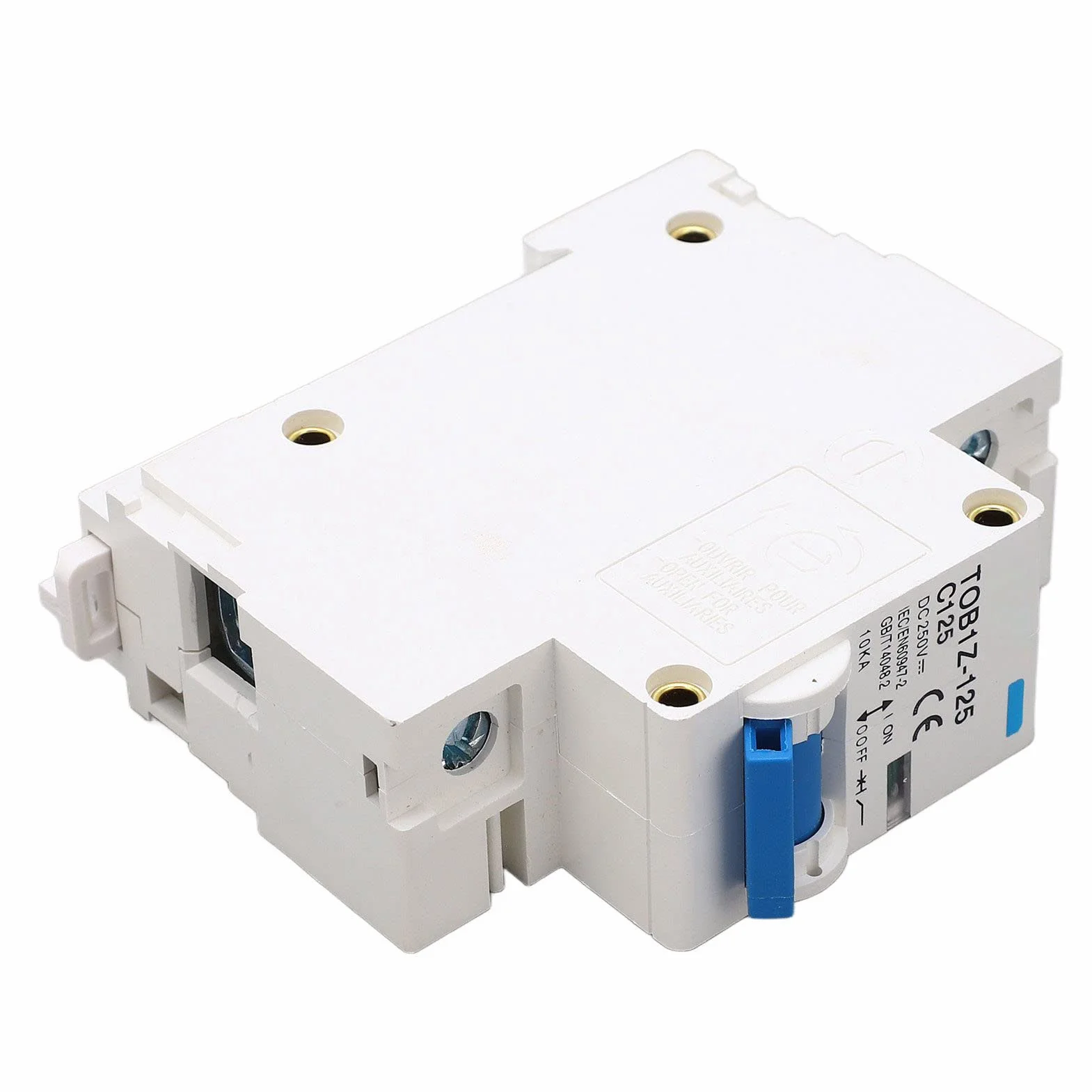 DC Miniaturowy Przerywacz 1P 125A 250V do Montażu na Szynie DIN Wygaszenie łuku Rozłącznik Słoneczny do Systemu Fotowoltaicznego TOB1Z 125 C125