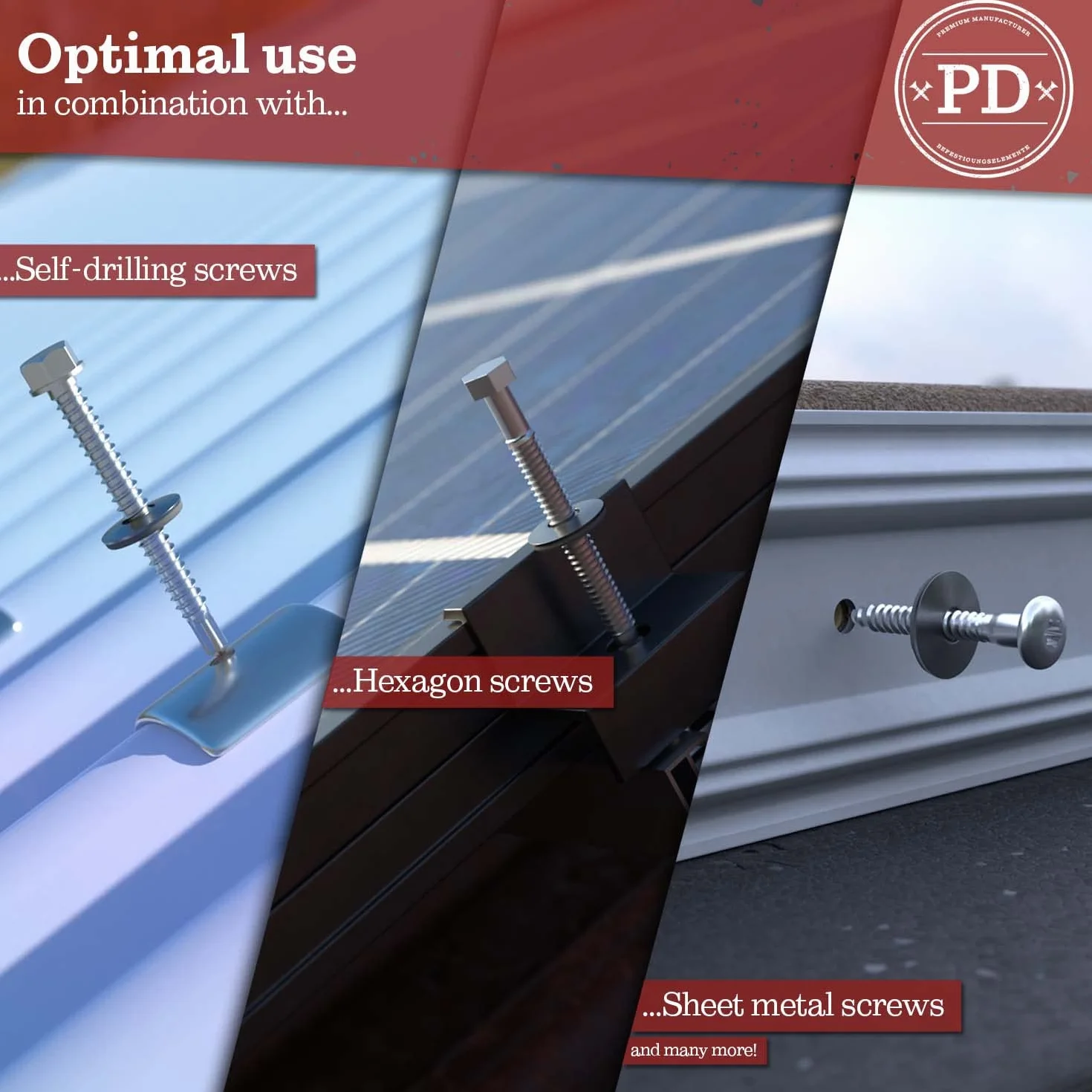 PD Podkładki M6 z uszczelką EPDM (6,8 x 16 mm) | Podkładki uszczelniające do śrub ze stali nierdzewnej A2 V2A | Do hydrauliki, wiertarki i wieczności | 50 sztuk