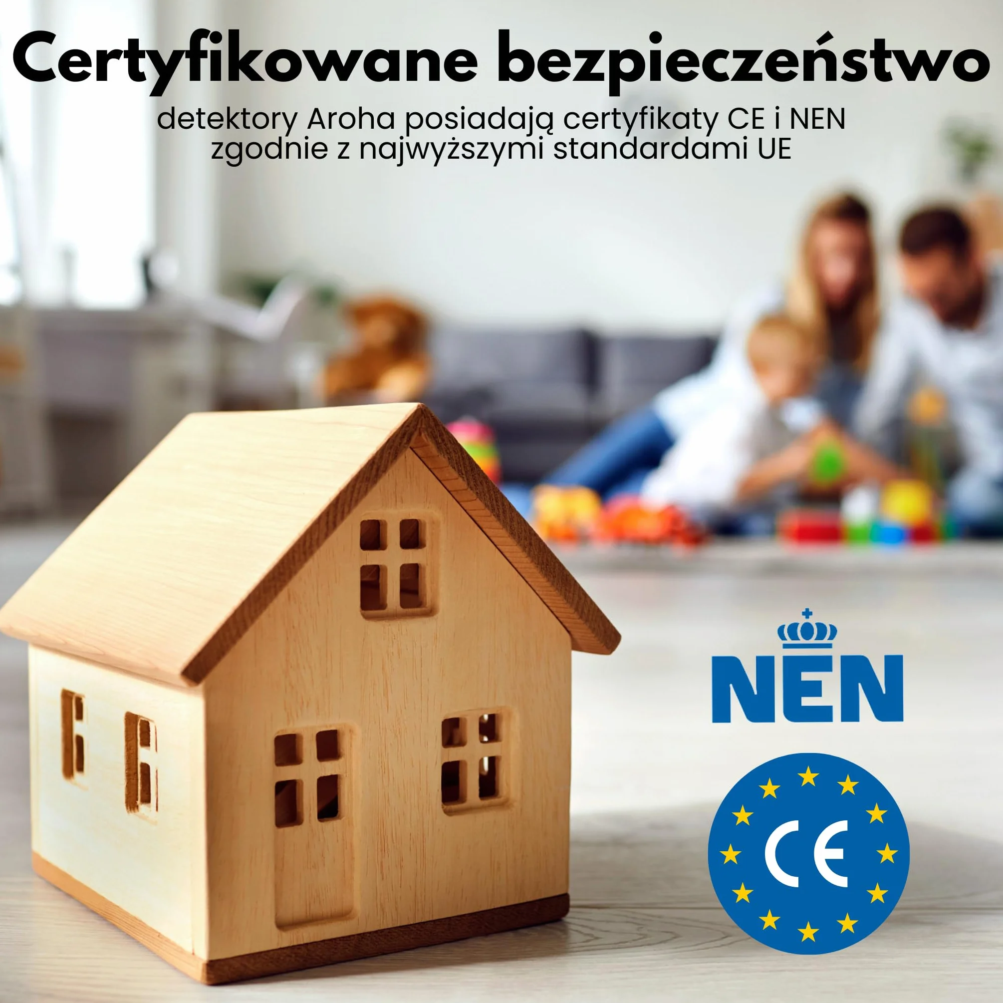 Aroha Safety Pro Alarm dymu i tlenku węgla z 10 -letnim baterią - alarm CO