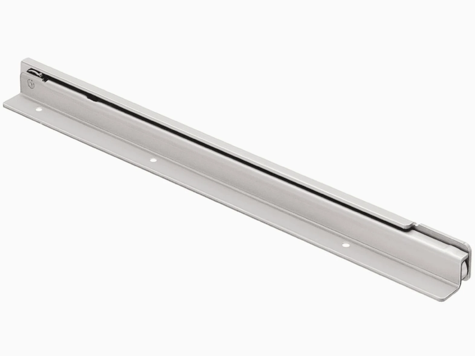 Gedotec wysuwany schowek z ciężkimi rolkami prowadzenie częściowe 650 mm szyna szufladowa montaż nakładkowy | FR206 | nośność 100 kg | stal ocynkowana | 1 para - ciężkie wysuwaki do szafek kuchennych