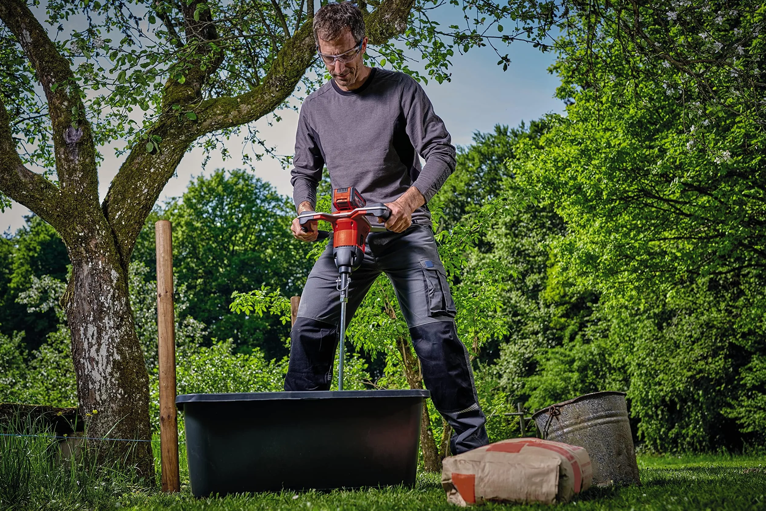 Einhell mieszadło do zaprawy GP-EA 18/150 Li BL średnica 120 mm dł. 65,5 cm
