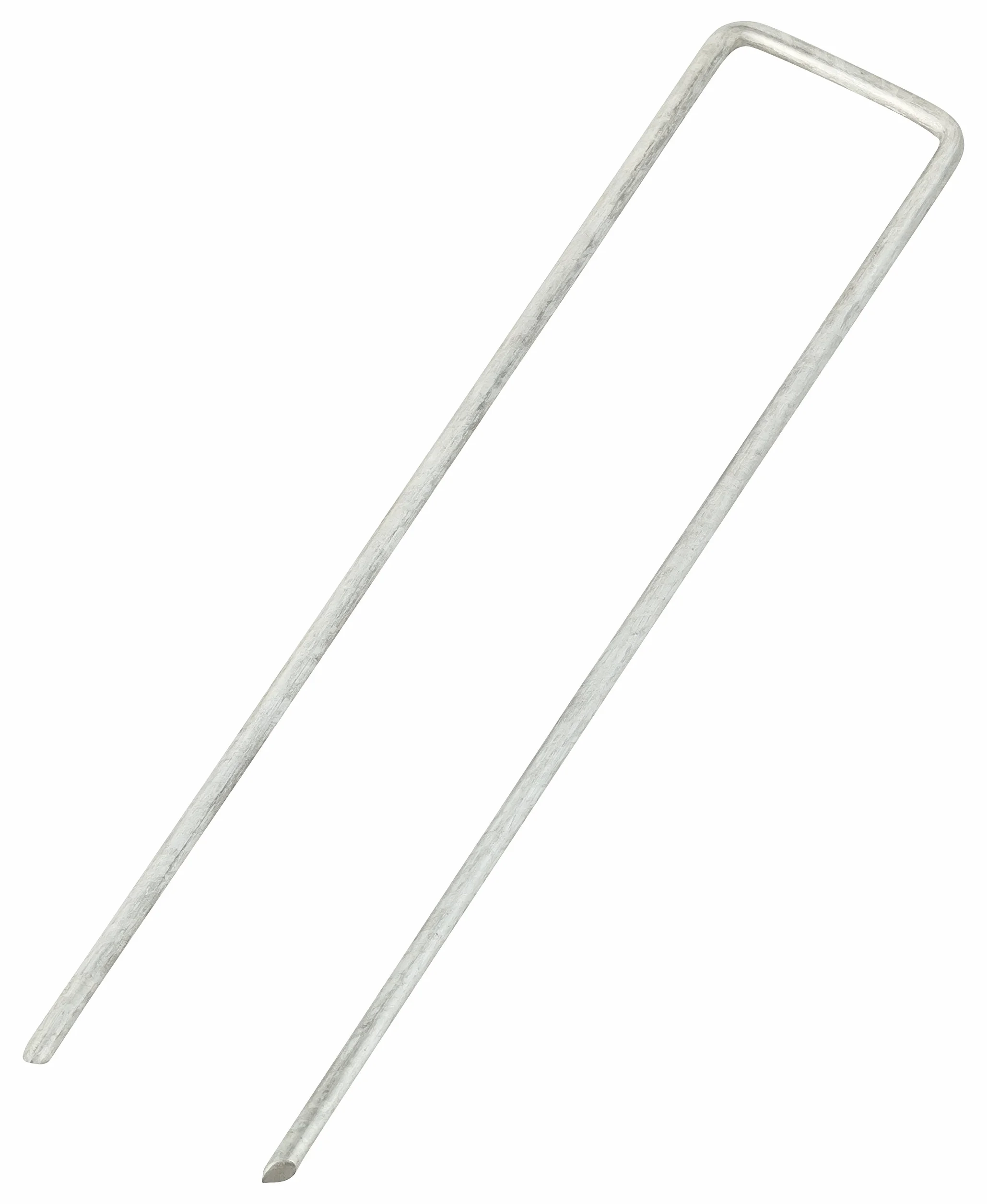 GardenMate 250-Pack Anti-Rust 6'' 11 Gauge Heavy-Duty Flat-Top U-Shaped Garden Stakes Staples Spikes Pins Pegs - Ground Stakes for Anchoring Landscape Fabric