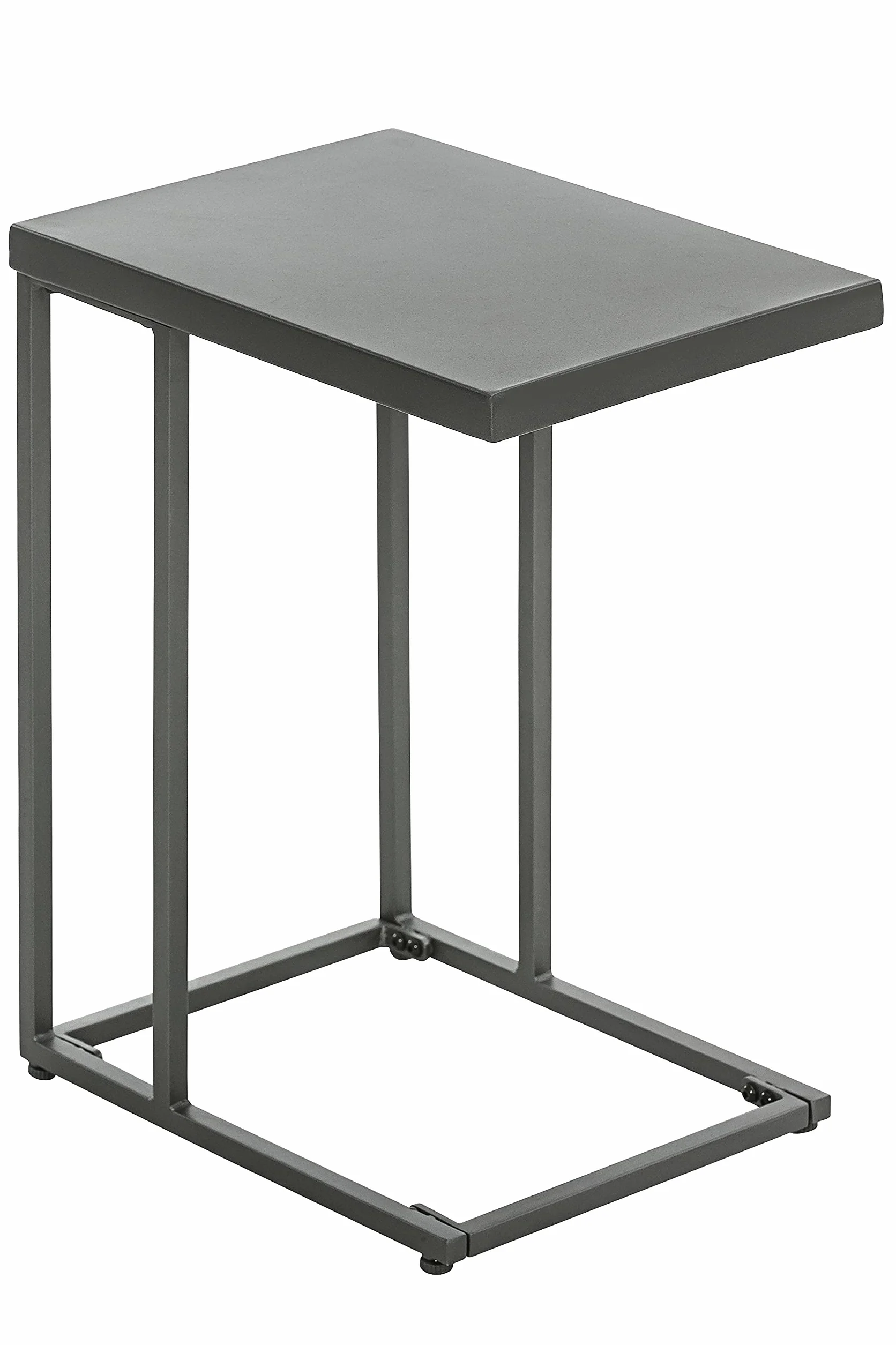 Dehner Stolik pomocniczy Noah, ok. 56 x 43 x 30,5 cm, metal, szary