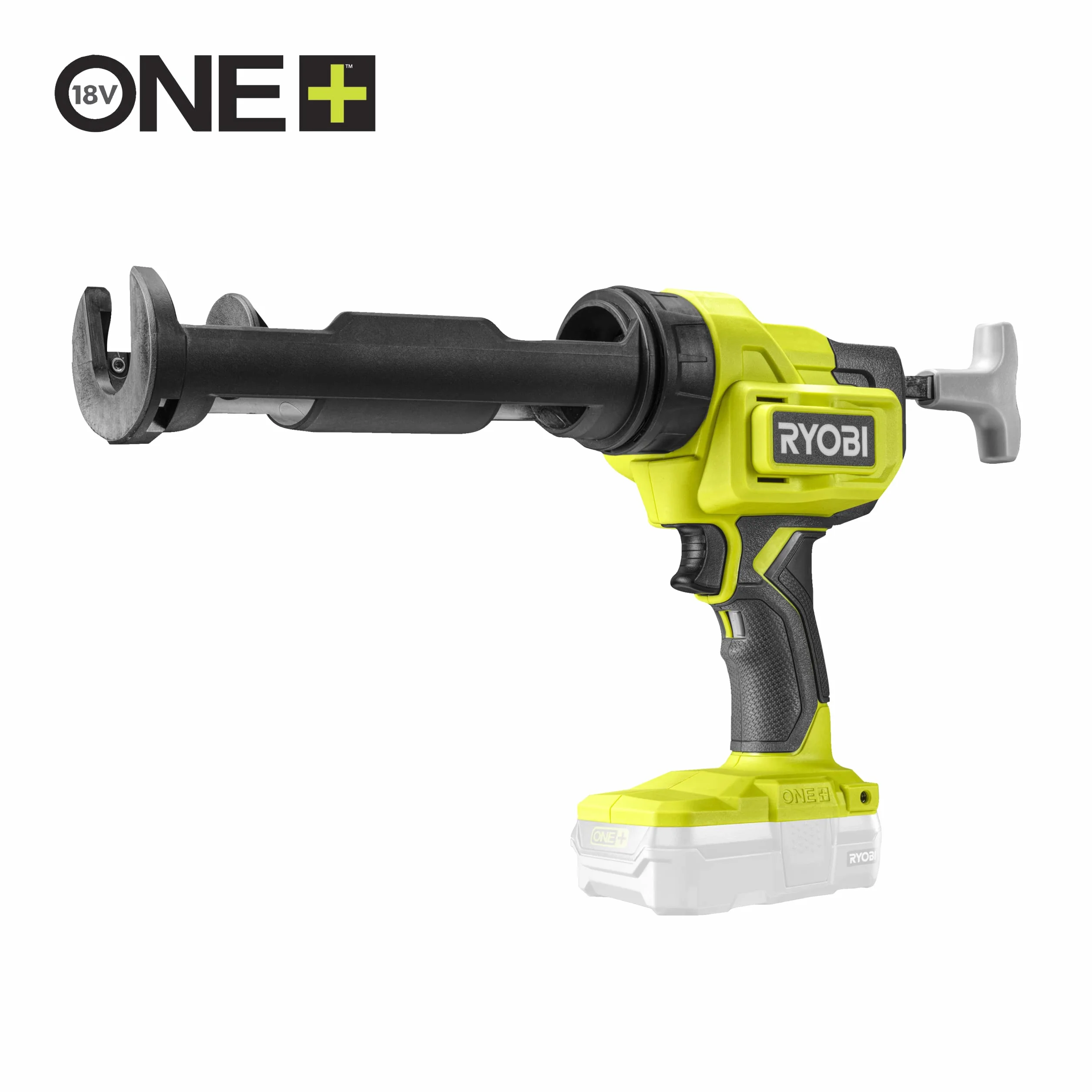 Ryobi Akumulatorowy Pistolet do Uszczelnień 18V, RCG18-0, do Mas i Silikonu, Pojemność 310 ml, Maksymalna Siła Wyciskania 225 kg / 2225 N, 6 Trybów Prędkości, Wersja bez Akumulatora i Ładowarki