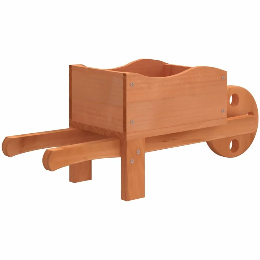 vidaXL Donice w kształcie taczek 2 szt. 47x15x19 cm Drewno jodłowe Donica Ogrodowa