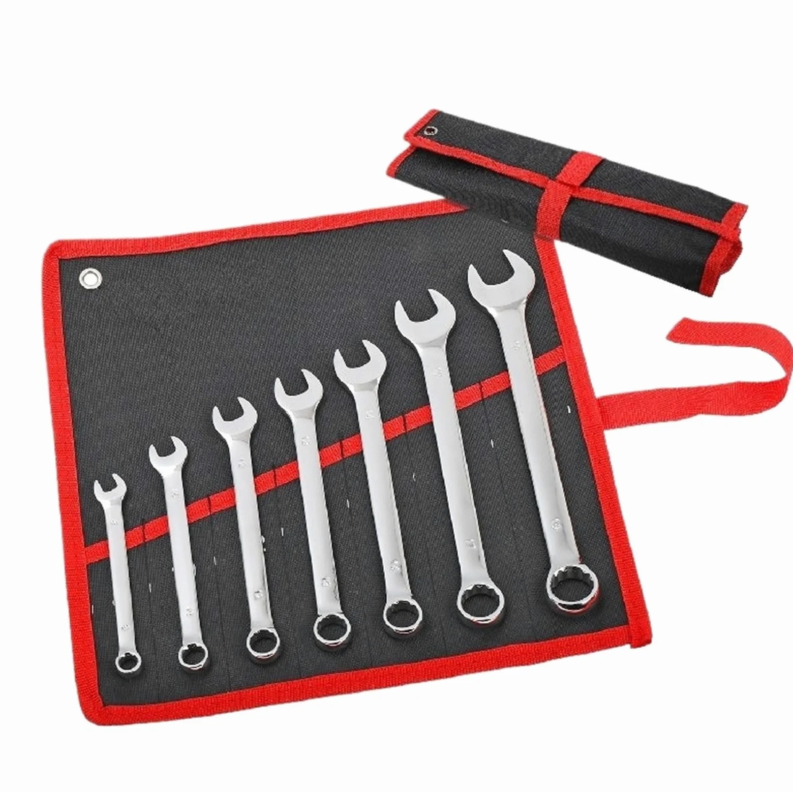 Telescopic Ratchet Zestaw kluczy płasko-oczkowych offsetowych podwójnego zastosowania Otwarty zestaw oczkowych typu Combo narzędzi ręcznych do naprawy w domu Klucze dynamometryczne(COM5396)
