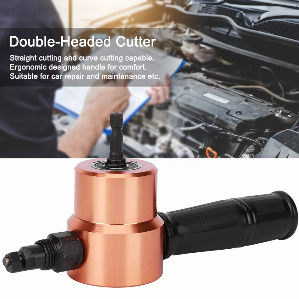 Chile Metal Drill Tool Double Head - do naprawy i produkcji blachy, ergonomiczna konstrukcja, materiały, wysokie cięcie stali, stal nierdzewna, miedź,