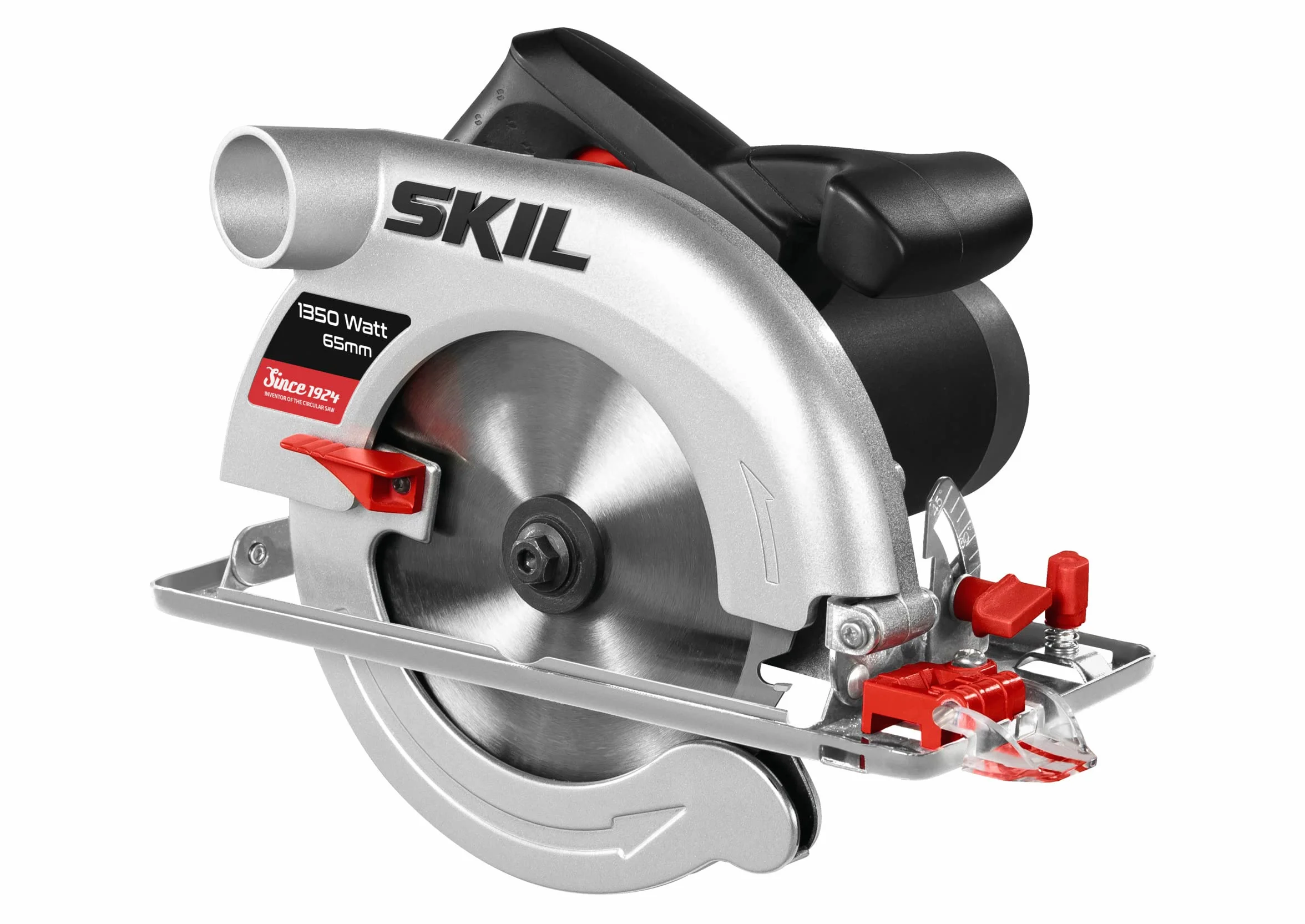 Skil Ręczna piła tarczowa 5765 AA (1350 W, 65 mm, z brzeszczotem z twardego metalu i prowadnicą równoległą)