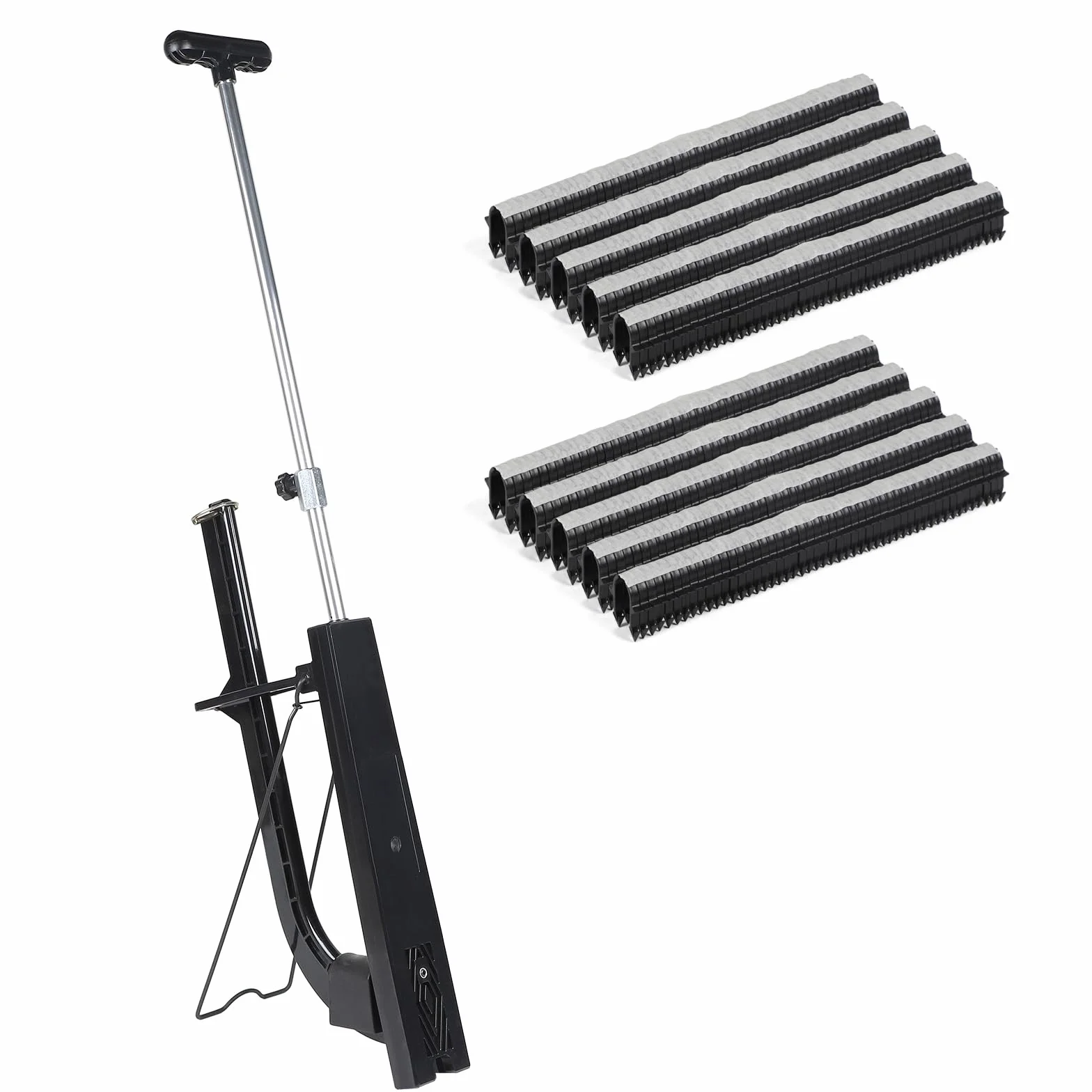 CPROSP Zszywacz 90 cm do uchwytów rurowych z ogrzewaniem podłogowym z 500 igłami do zszywania 40 mm, zszywacz do rur z ogrzewaniem podłogowym, do zszywaczy, do rur o średnicy 14-20 mm, do zszywek 40