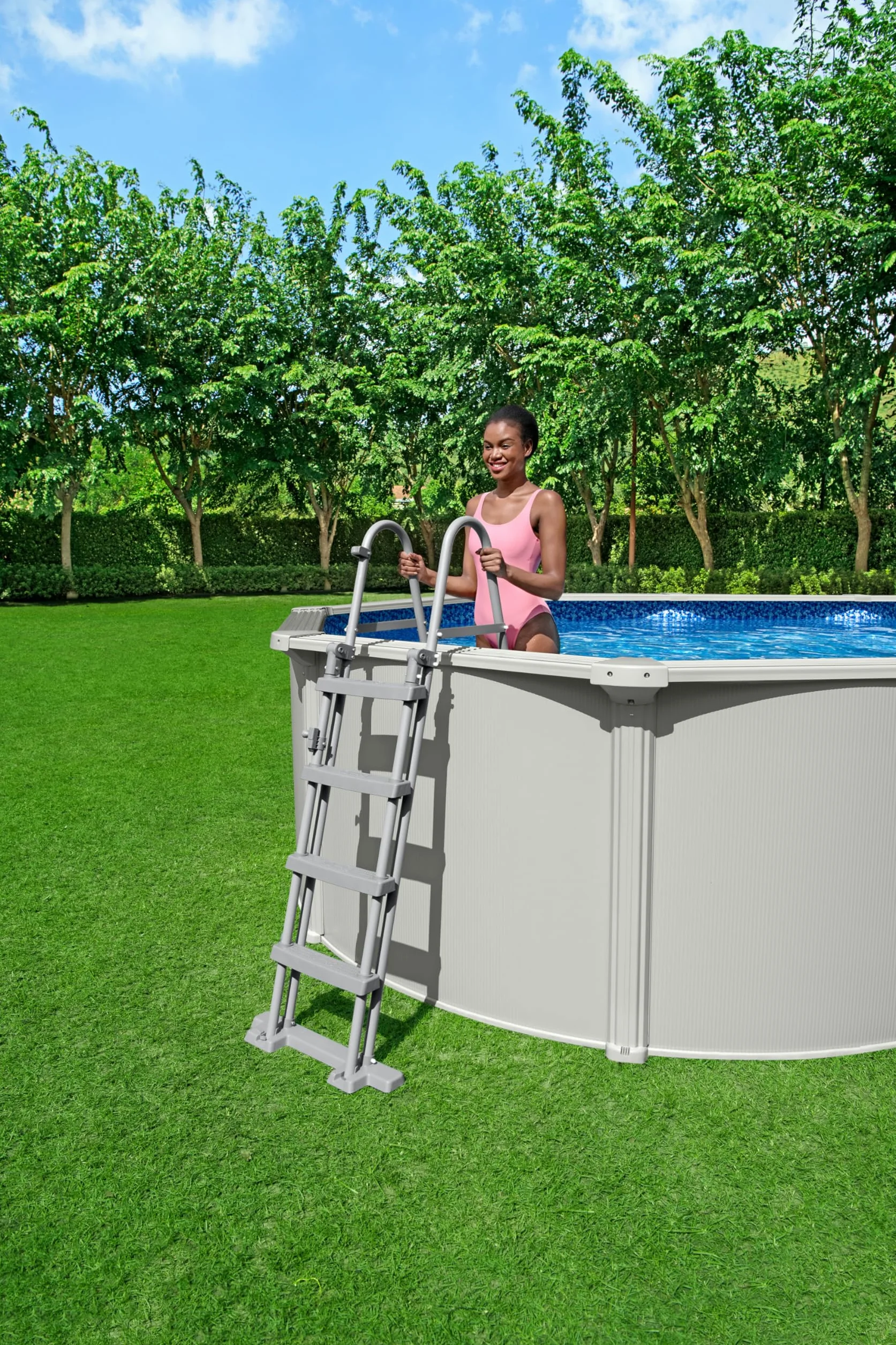 Bestway Flip & Lock Above Ground Pool Ladder 1.22 m