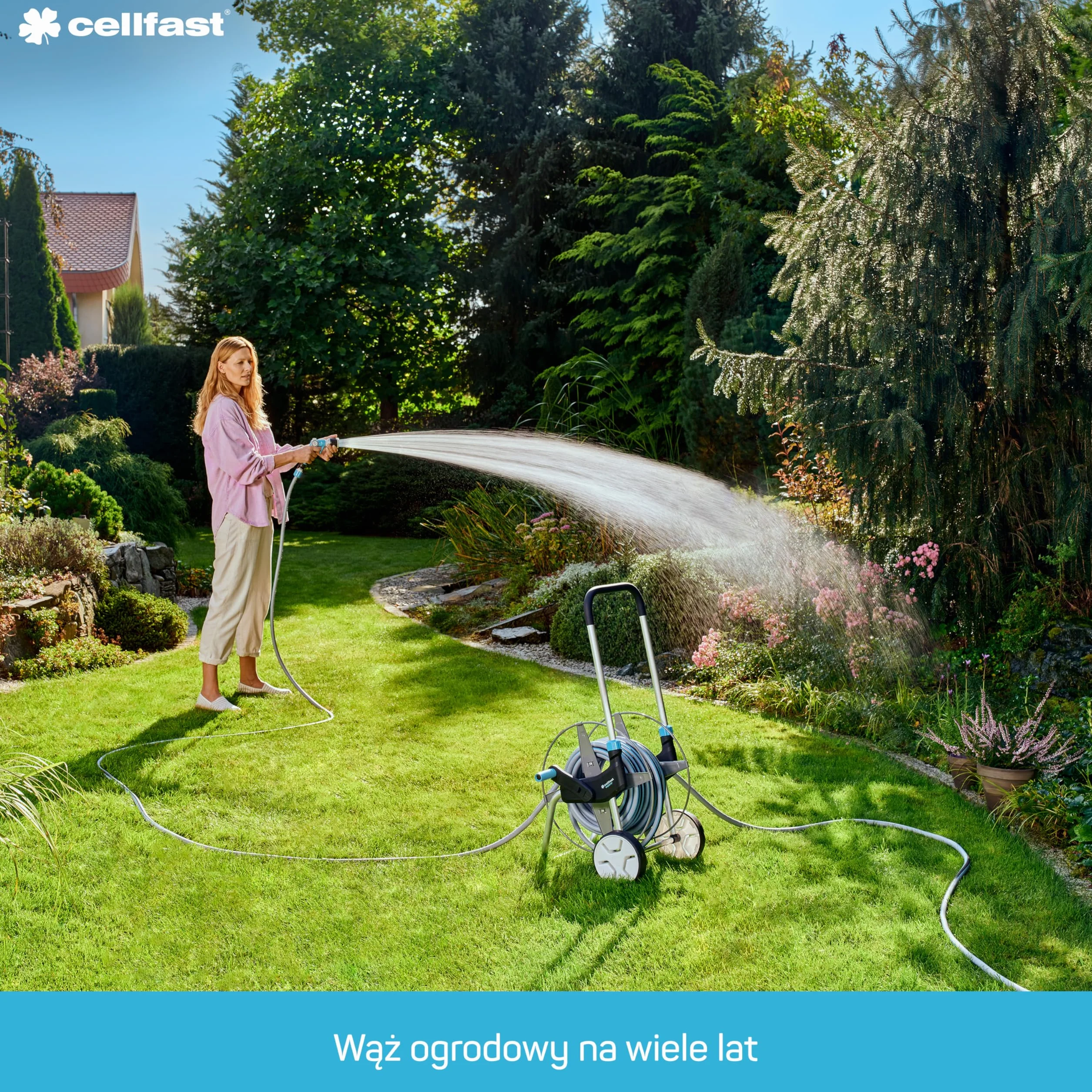 CELLFAST Wąż Ogrodowy 3/4 Cala 25 Metrów 6 Warstwowy Wytrzymały Odporny Na UV