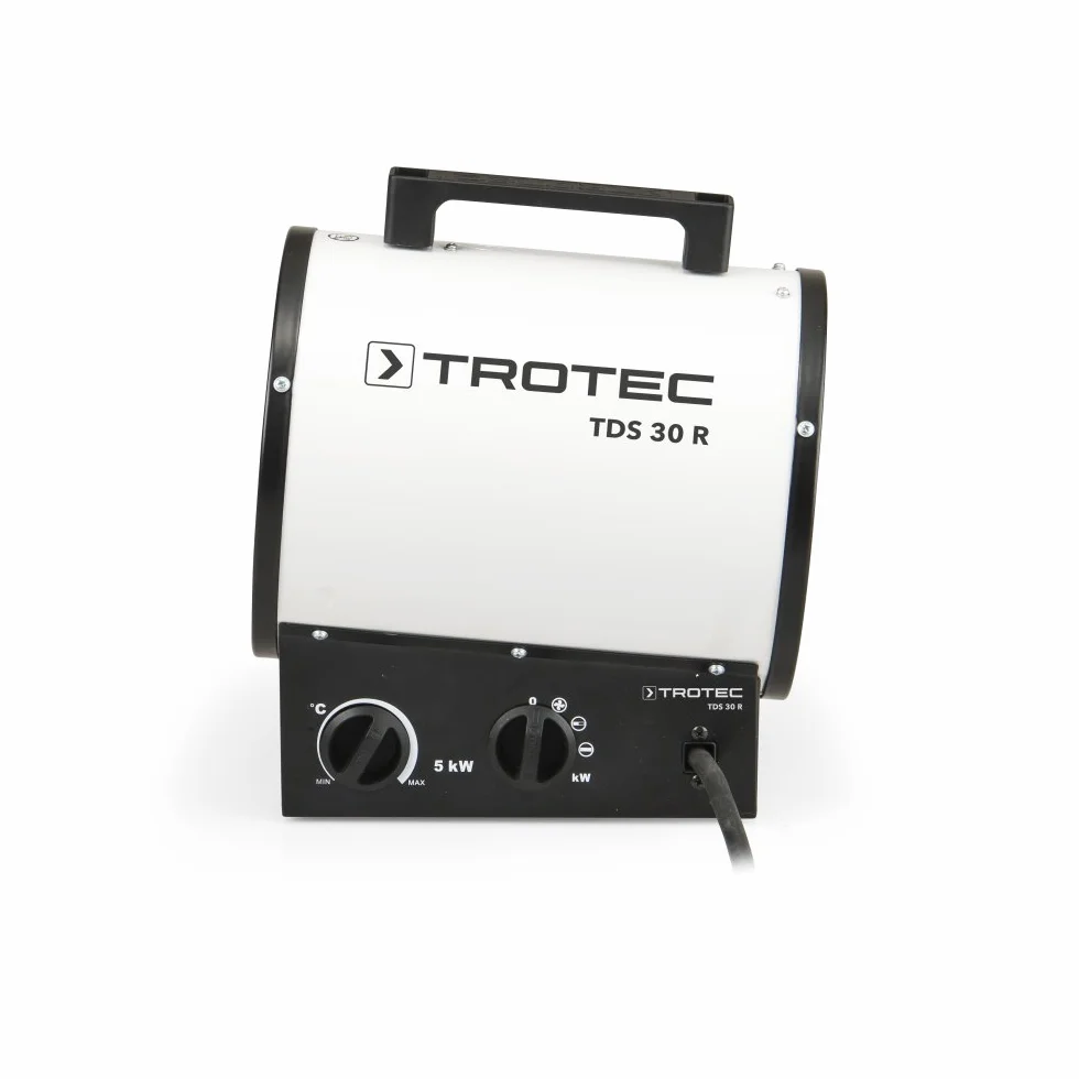 TROTEC Grzejnik budowlany TDS 30 R 2,5 kW 5 kW Nagrzewnica elektryczna 580 m³/h