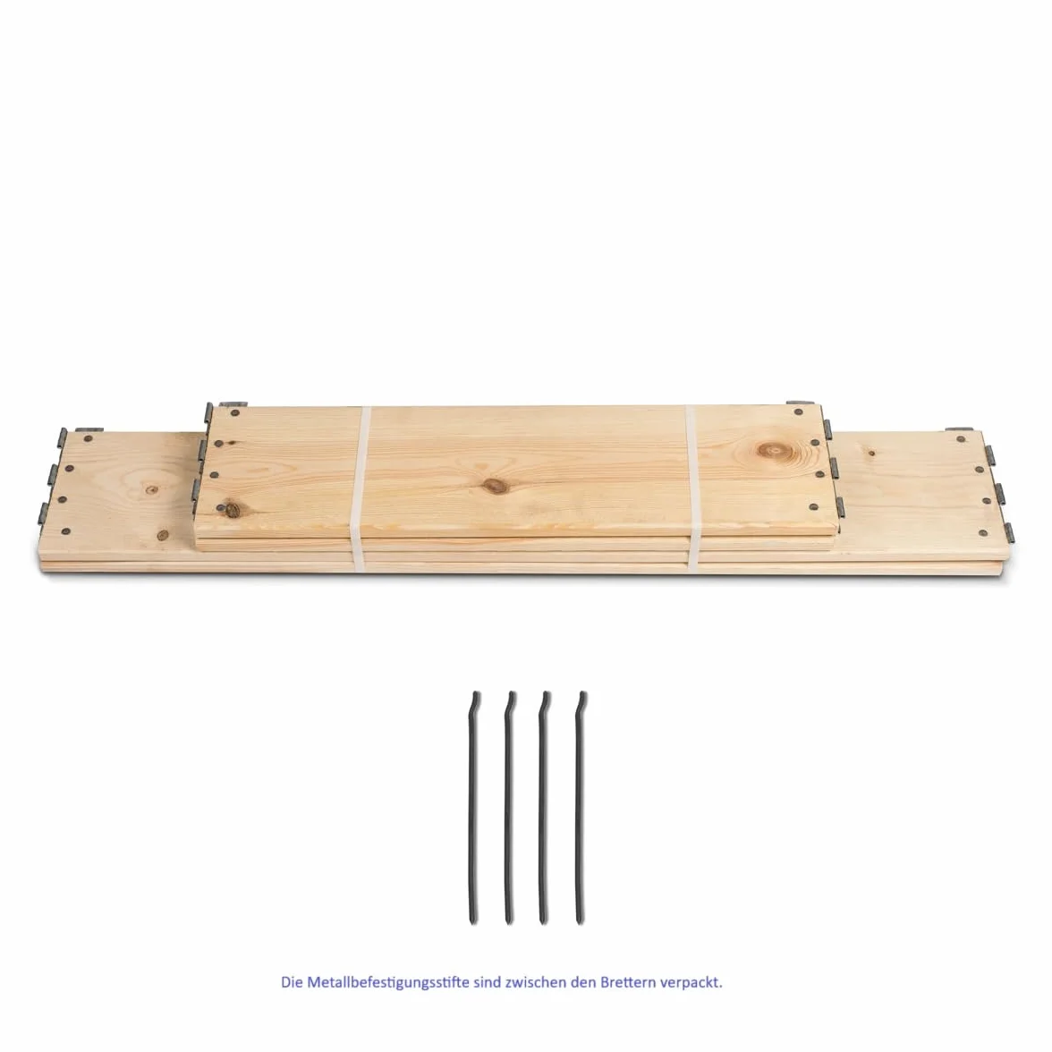 gardivo Podwyższona grządka 120 x 80 x 20 cm – 3-częściowa ramka na palety z drewna, obramowanie rabatek, podwyższone grządki, drewniana rama, rama nasadowa na europaletę, składana, można układać w
