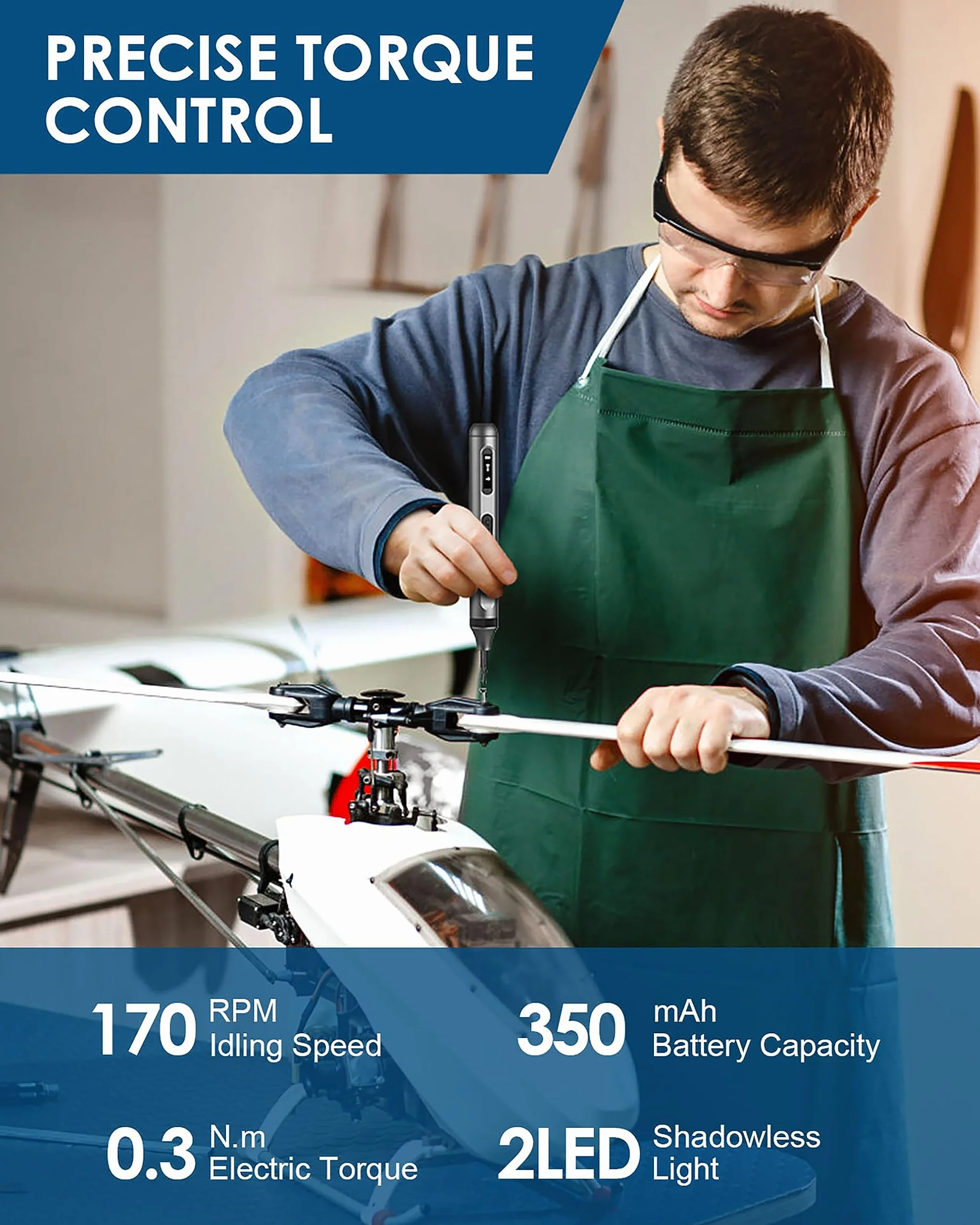Precyzyjny zestaw wkrętaków elektrycznych, 52 w 1, mini wkrętarka elektryczna z akumulatorem z oświetleniem LED, magnetyczny wkrętak elektryczny, ładowanie telefonu, konsoli do gier, aparatu,