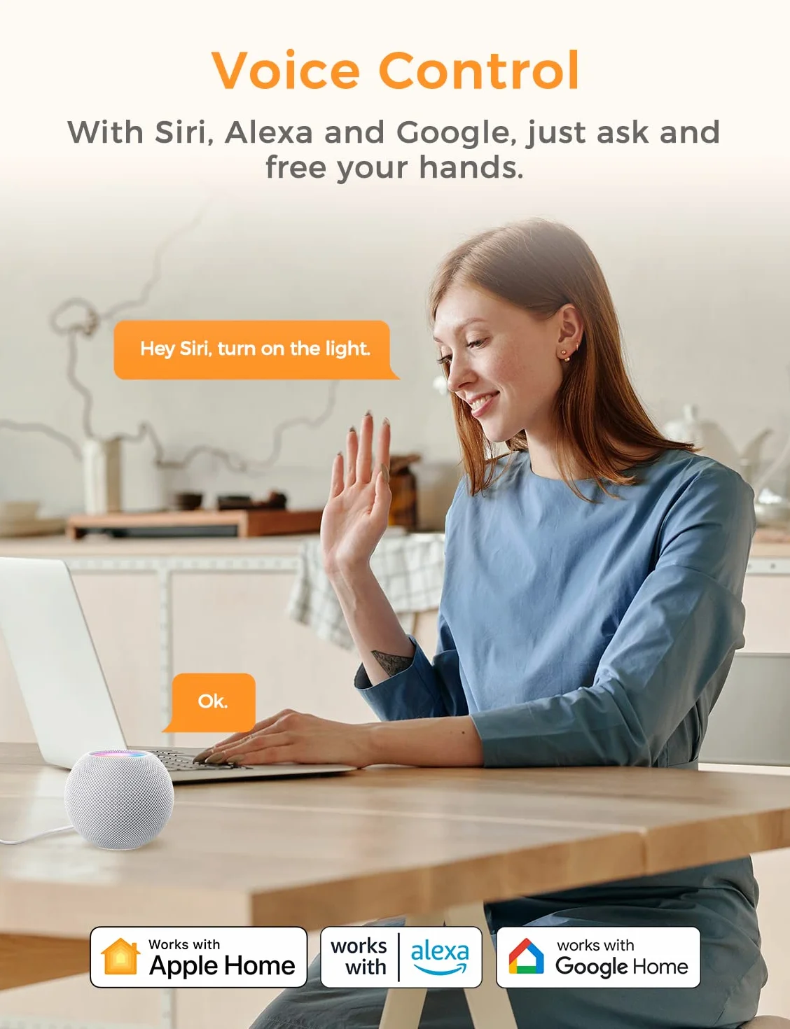 Refoss Mini inteligentny przełącznik przekaźnika Wi-Fi, 1-drożny, 1-biegowy włącznik światła z Apple HomeKit, Alexa i Google Home, 2,4 GHz, 250 V 10 A, 1 sztuka (wymagany przewód neutralny)