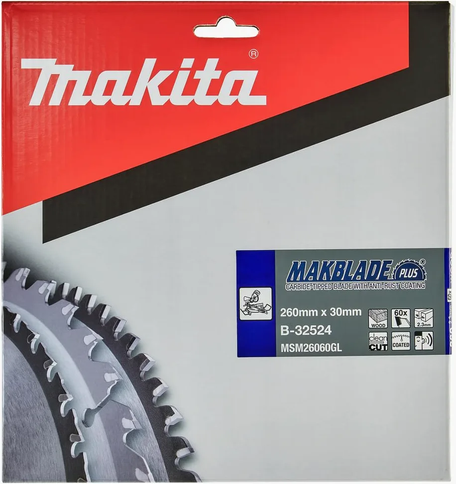 Makita B-32524 Makbllade + pióro 260 x 30 x 60 Z, 32 x 370 mm