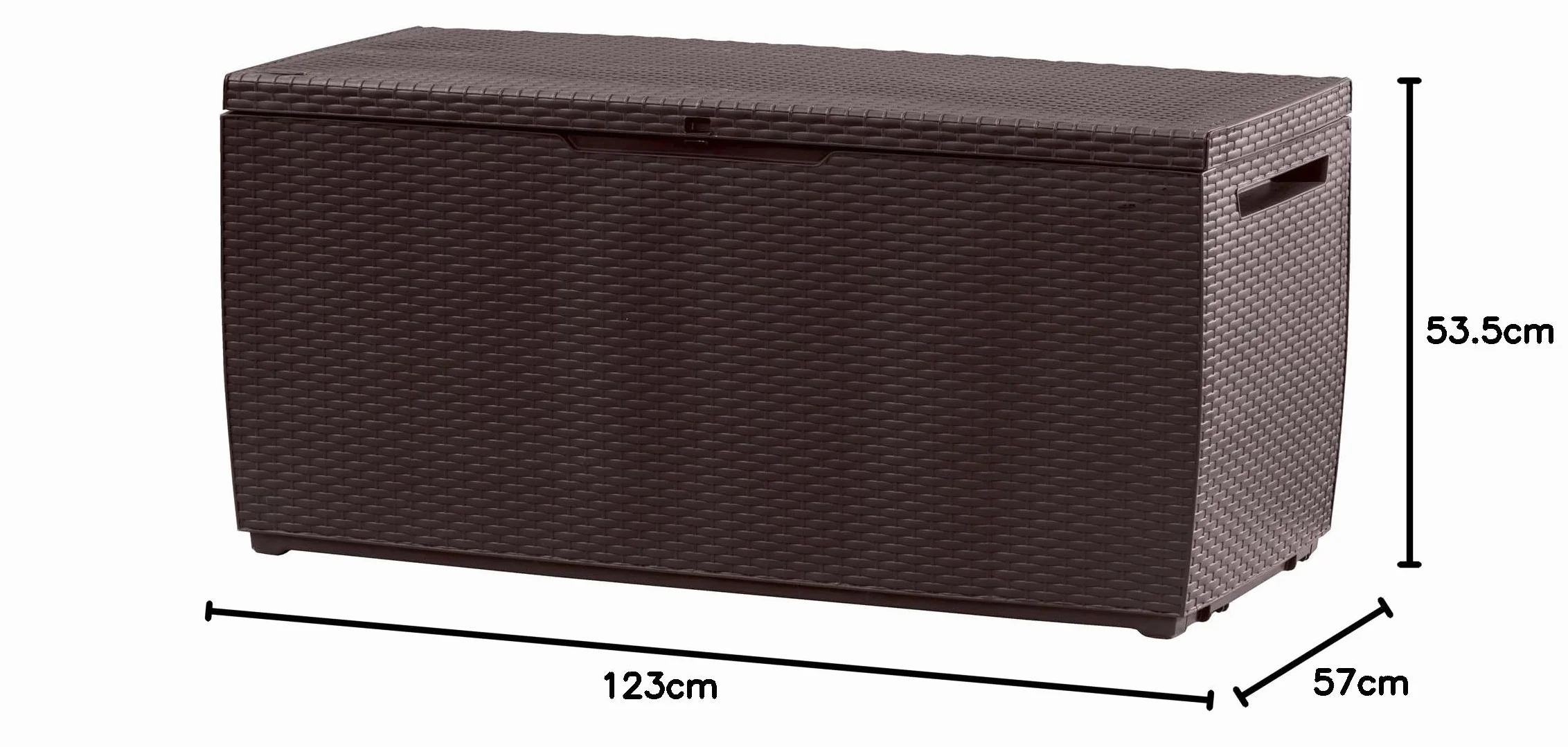Keter Capri Skrzynia Ogrodowa 305L Brązowy 123x53.5x57 cm