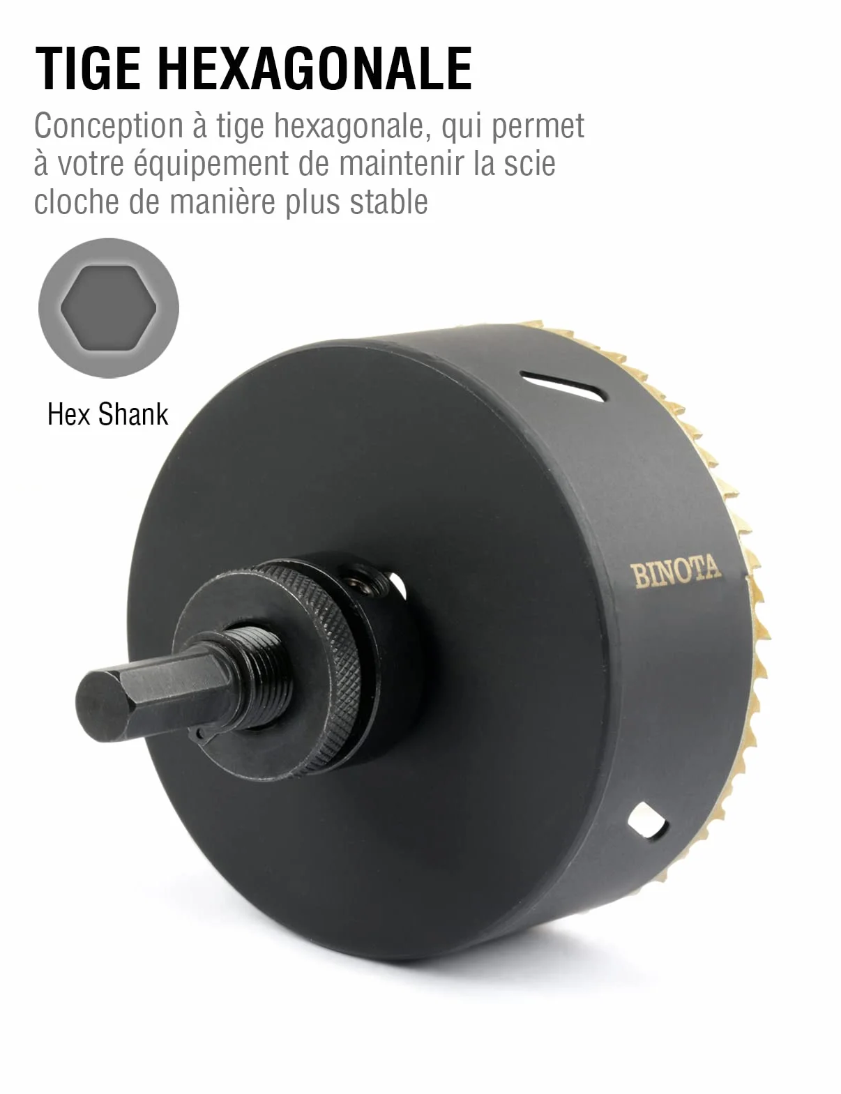 BINOTA M42 Bimetaliczny zestaw 22-68 mm, do metalu, drewna, sklejki, PVC, płyty pilśniowej, płyty gipsowo-kartonowej, zestaw 22 25 29 35 40 51 60 68 mm