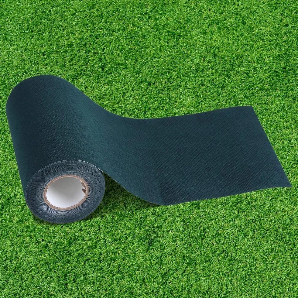 Taśma ze sztucznej trawy, taśma do fug do sztucznej trawy, samoprzylepna, taśma do fug, trawnika, sztuczna trawa, dywan trawnikowy (15 cm x 5 m)