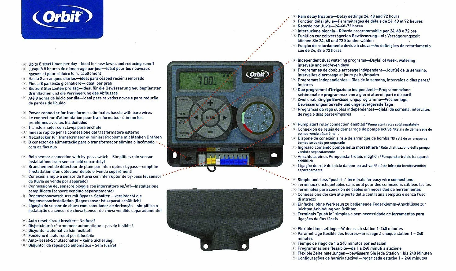 Orbit 94876 Pocket Star ULTIMA 6-częściowy programator do stacji