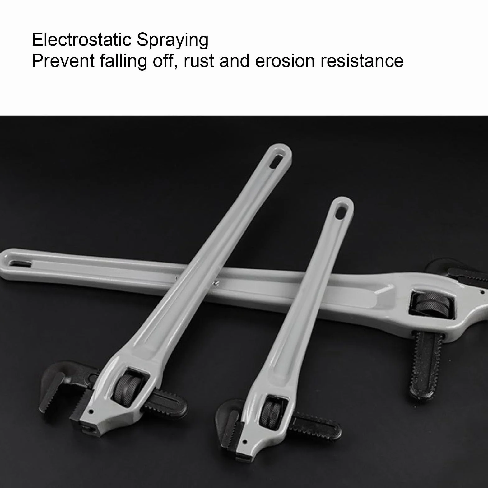 Eujgoov Wytrzymały Aluminiowy Klucz Odgięty do Rur Regulowany Klucz Hydrauliczny z pływającą szczęką hakową dla Profesjonalnych Monterów Rur i Majsterkowiczów (24 cale)