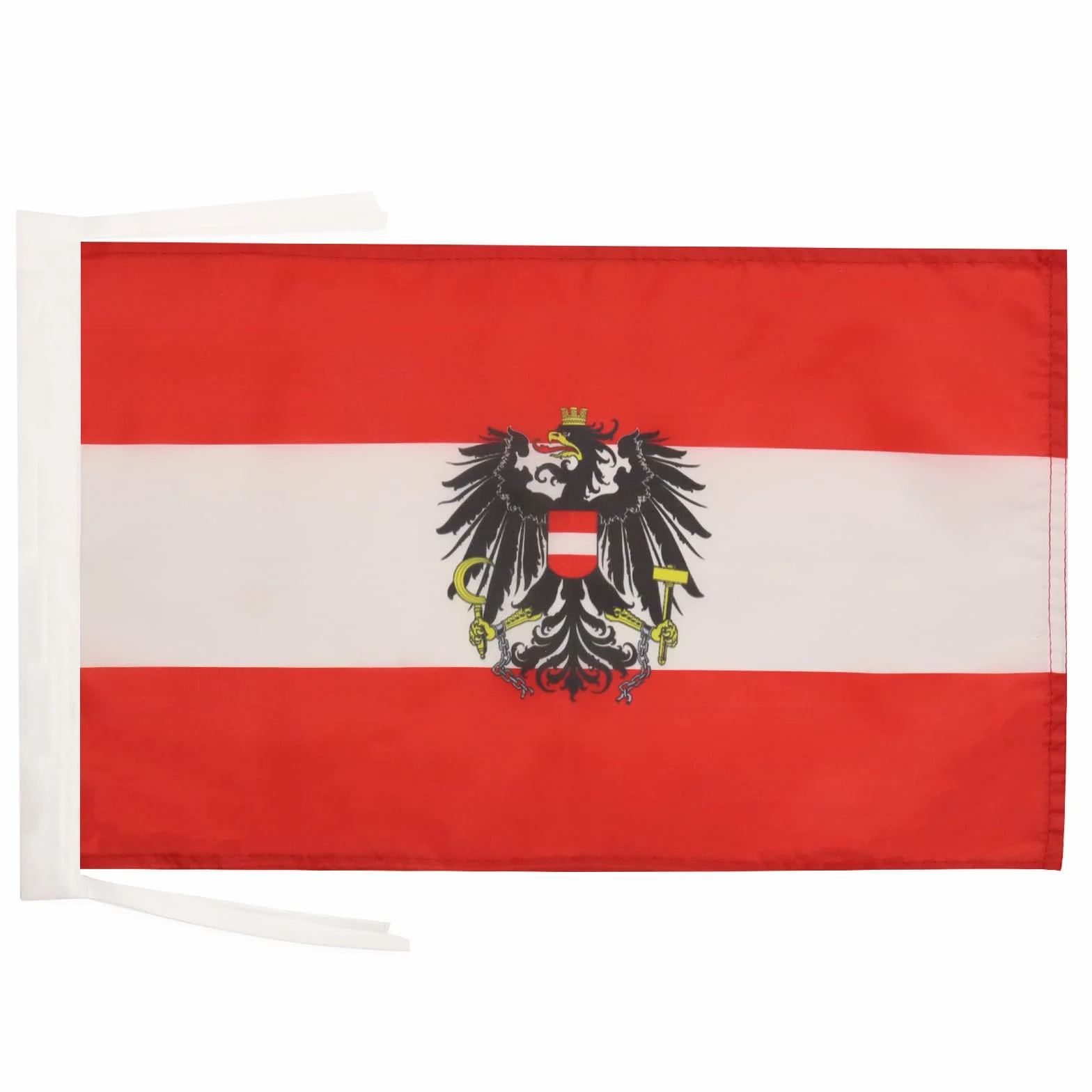 Drapeau Autriche Aigle Cordelettes 45cm x 30cm