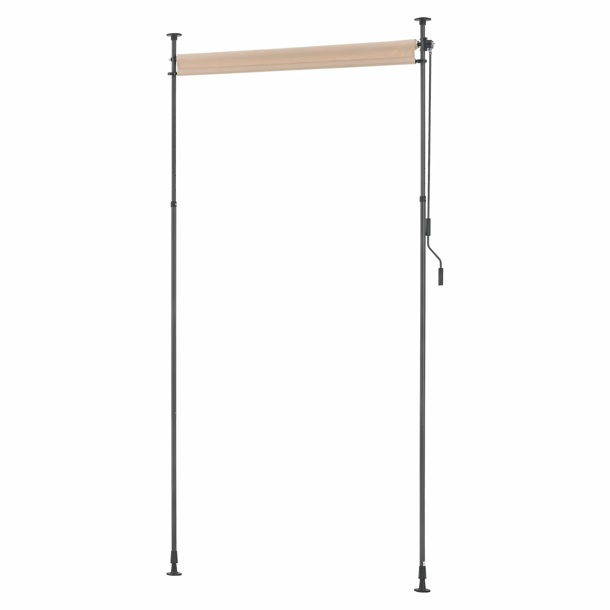 pro.tec Cimarra roleta zewnętrzna 150 x 270 cm z korbą ręczną, piaskowy